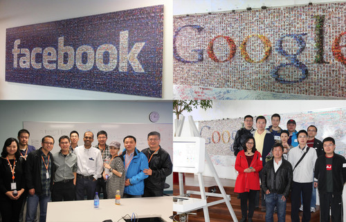 Delegations from PinYou Interactive are visiting Facebook and Google. They were on a trip to the RTB companies in Silicon Valley.  (PRNewsFoto/IPinYou)
