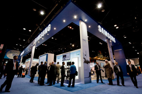 Samsung Medison and Samsung Electronics showcase new medical equipment and technology at Radiological Society of North America (RSNA) 2012, on Monday, November 26, 2012 at McCormick Place in Chicago, IL. Samsung highlighted a full line of medical devices at its first show in the U.S. (John Konstantaras/AP Images for Samsung Medison).  (PRNewsFoto/Samsung Medison)
