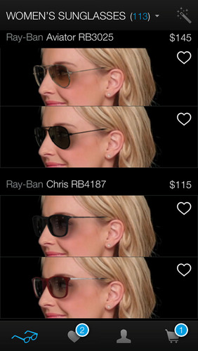 virtual try on glasses ray ban