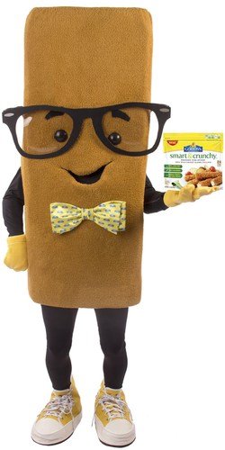 Mascot "Smarty Crunchman" is the host of Gorton's Smart & Crunchy Tour.