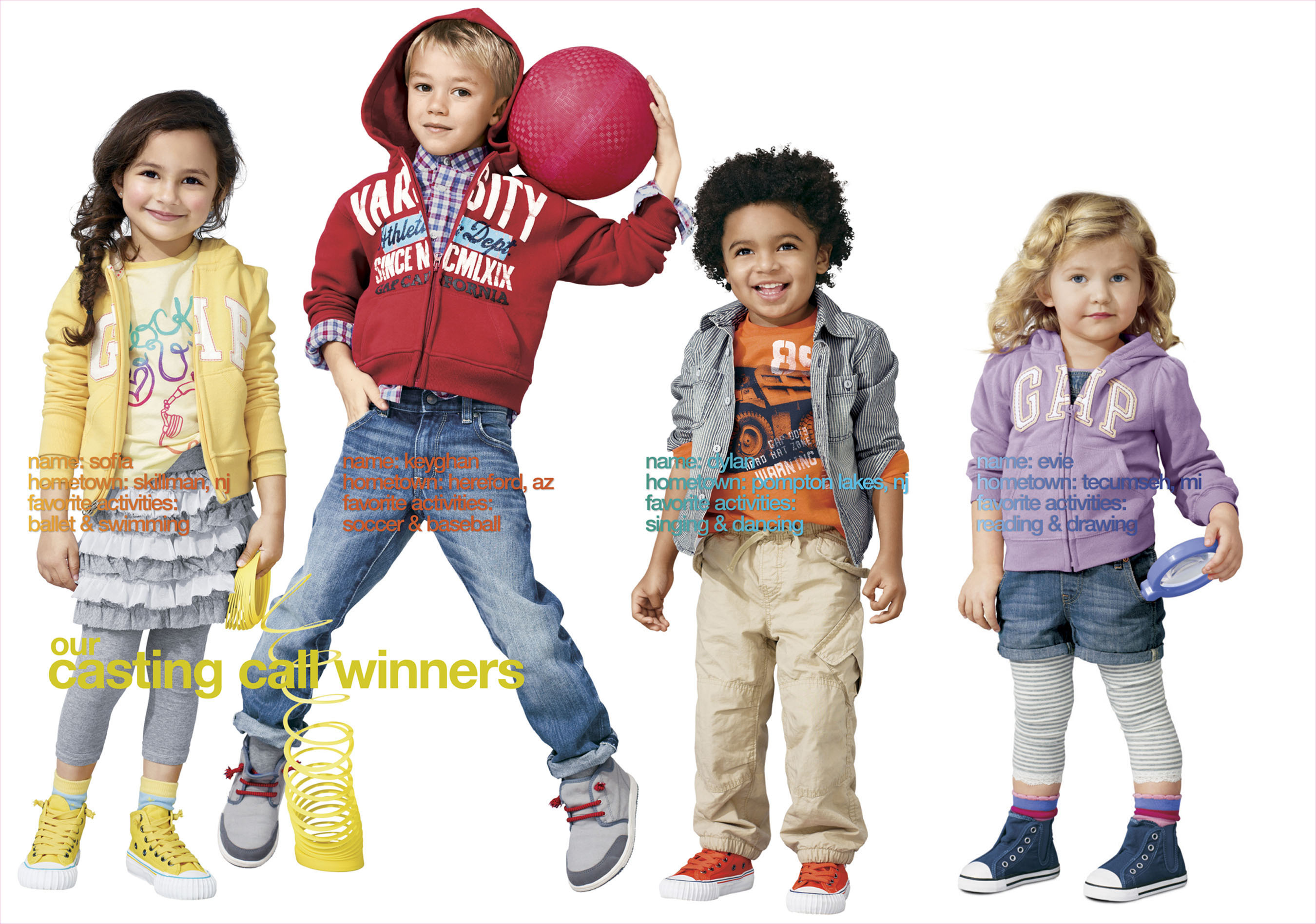 Gap Unveils 2010 Casting Call Winners in babyGap and GapKids Stores  Nationwide