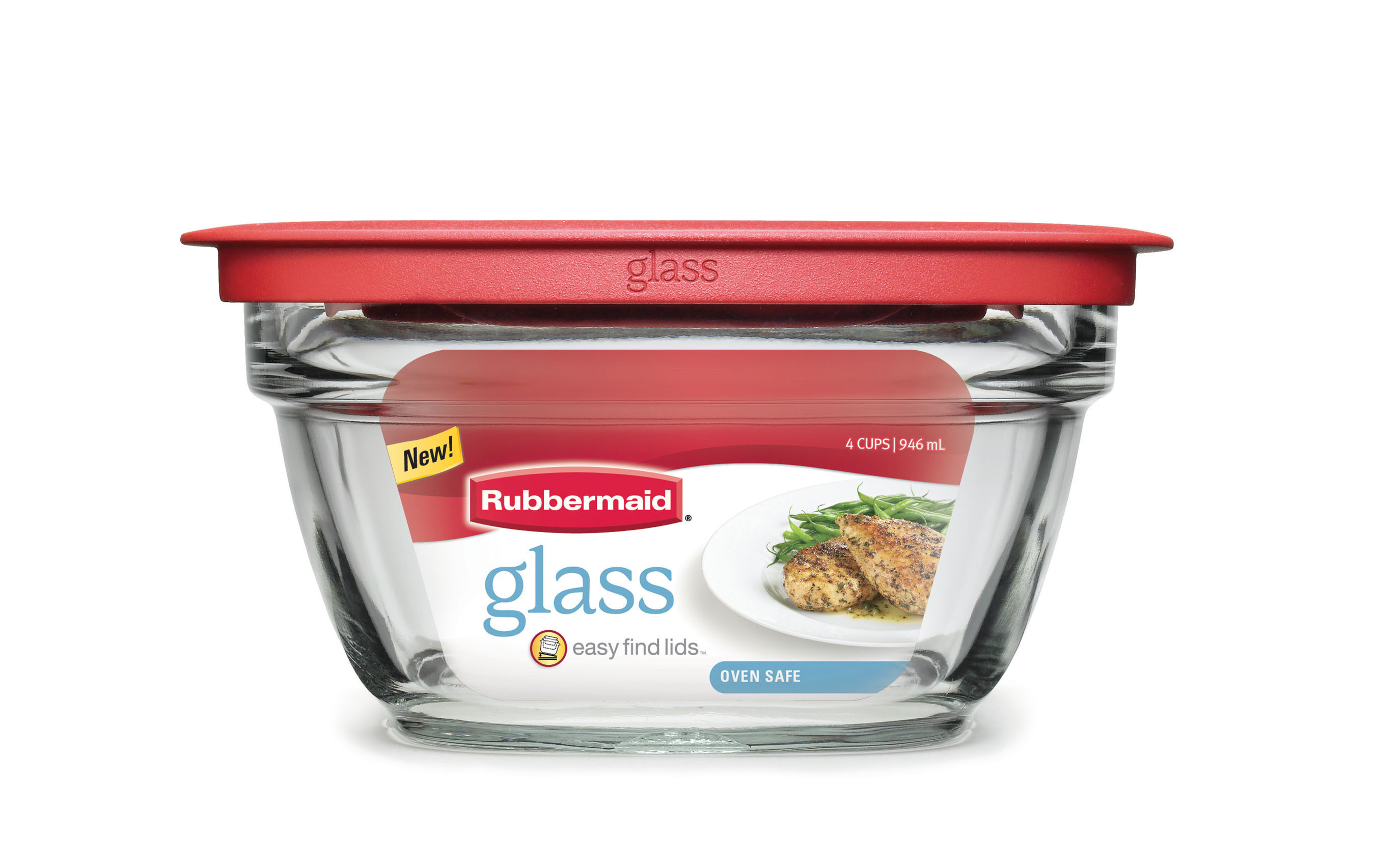 Rubbermaid Flex & Seal Container, Seal 'n Saver, 4 Cups, Household