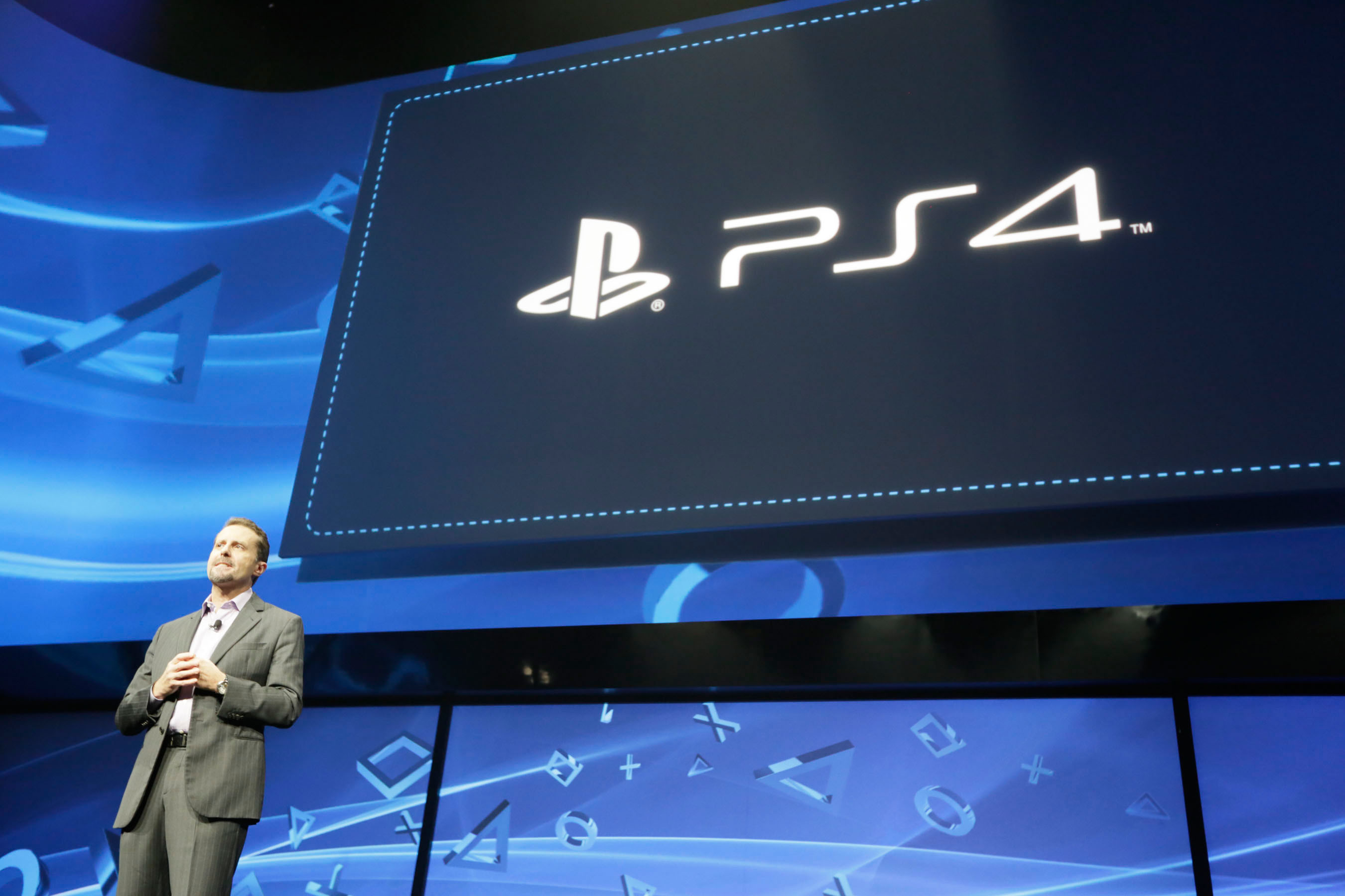 Andrew House, President and Group CEO, Sony Computer Entertainment, introduces PlayStation 4 for the first time. (PRNewsFoto/Sony Computer Entertainment Inc.) (PRNewsFoto/SONY COMPUTER ENTERTAINMENT INC.)