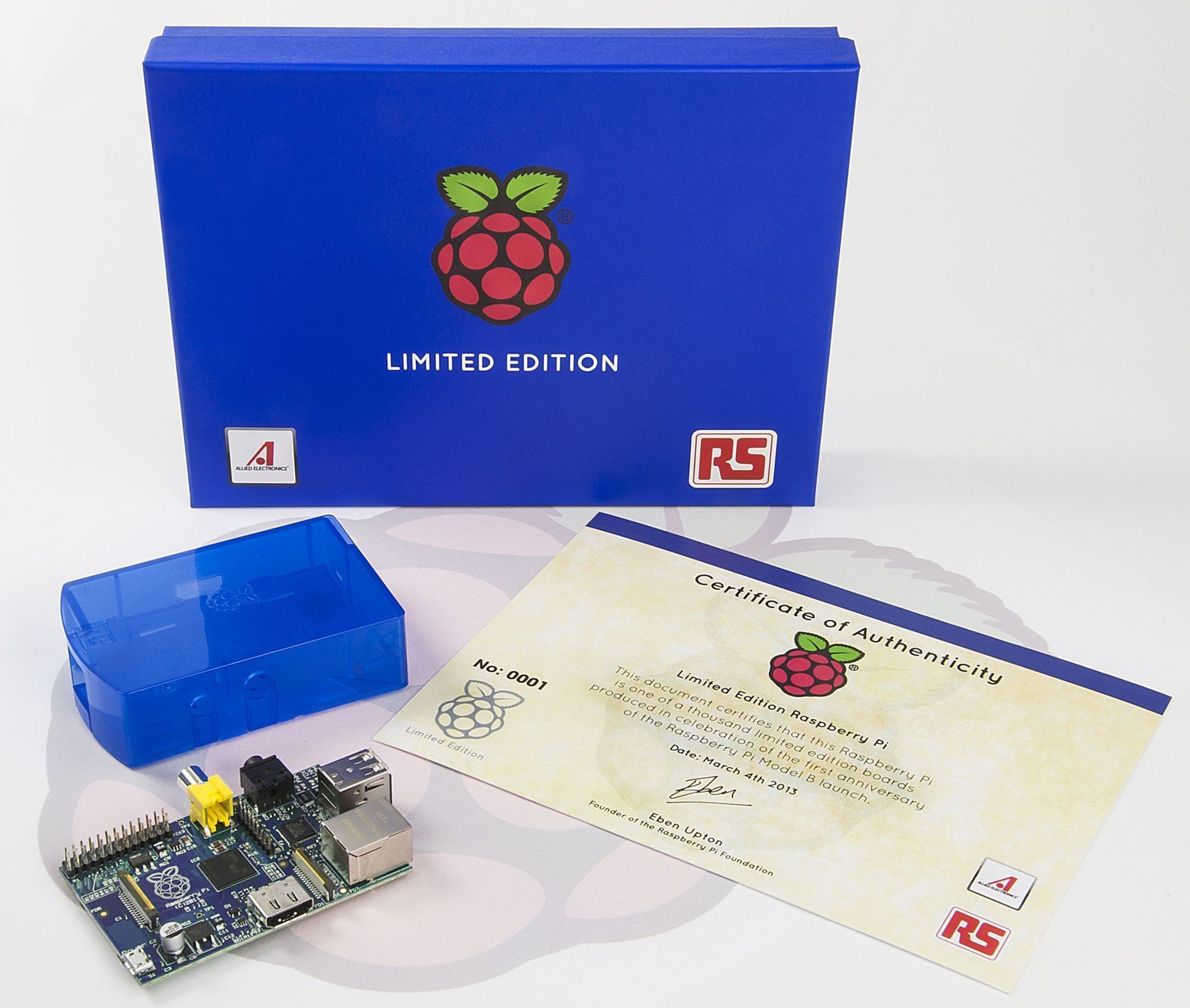 RS Components releases free limited edition Raspberry Pi to celebrate first anniversary of the credit-card-sized computer (PRNewsFoto/RS Components)