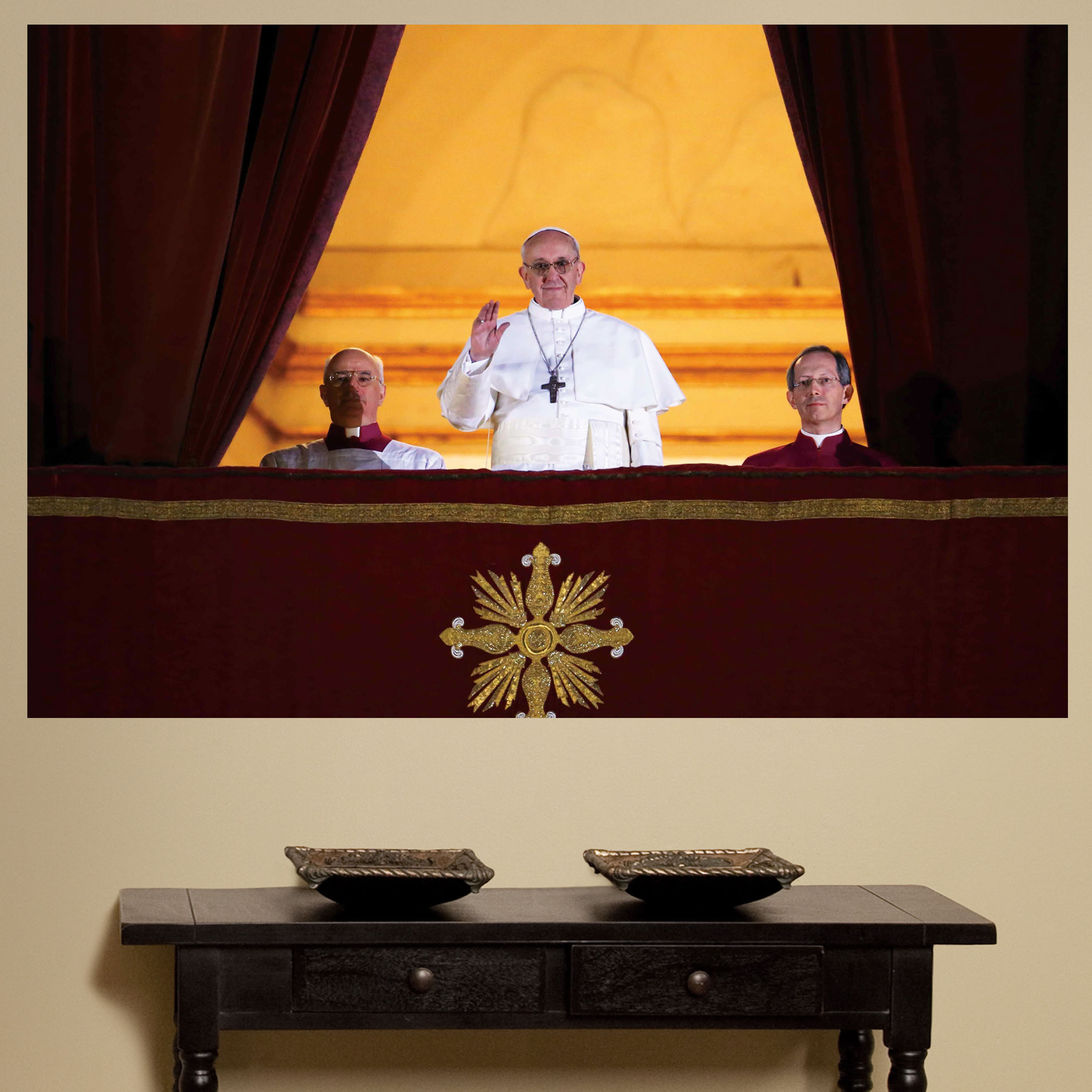 Fathead Creates Iconic Images of Pope Francis in Honor of the 266th Pope. (PRNewsFoto/Fathead) (PRNewsFoto/FATHEAD)