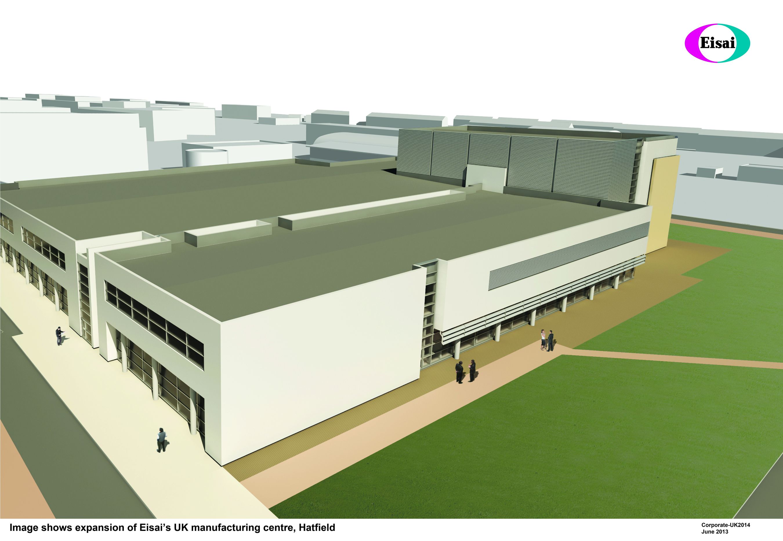 Image shows expansion of Eisai's UK manufacturing centre, Hatfield (PRNewsFoto/Eisai Europe Limited)