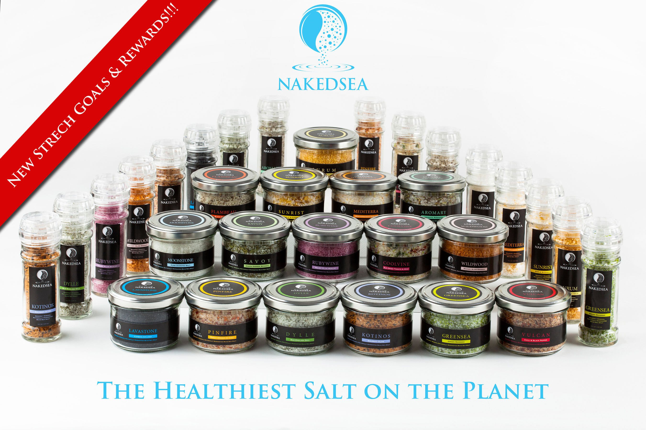 New Stretch Goals and Rewards from Naked Sea Salt. (PRNewsFoto/Naked Sea Salt) (PRNewsFoto/NAKED SEA SALT)