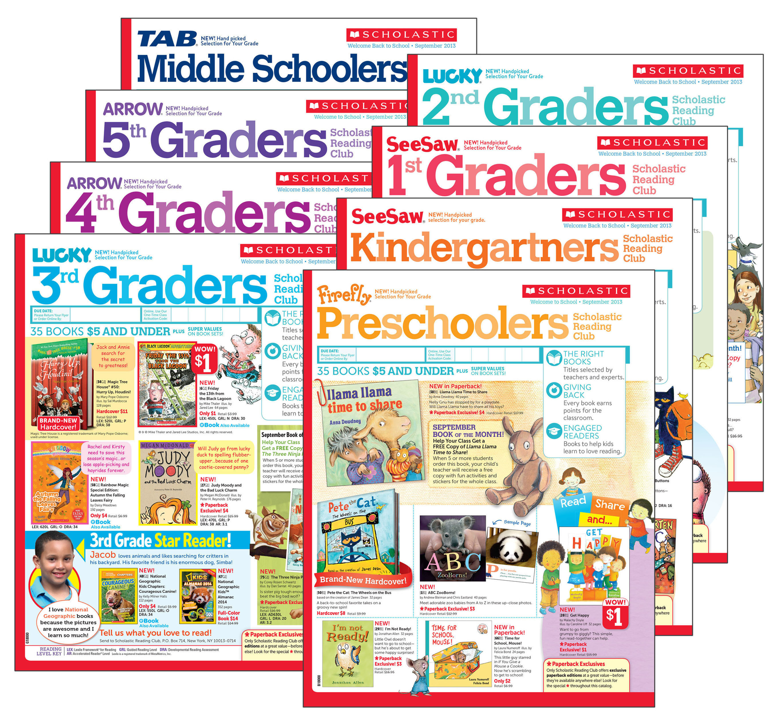Scholastic Book Clubs: All Digital Flyers for 1st Grade September