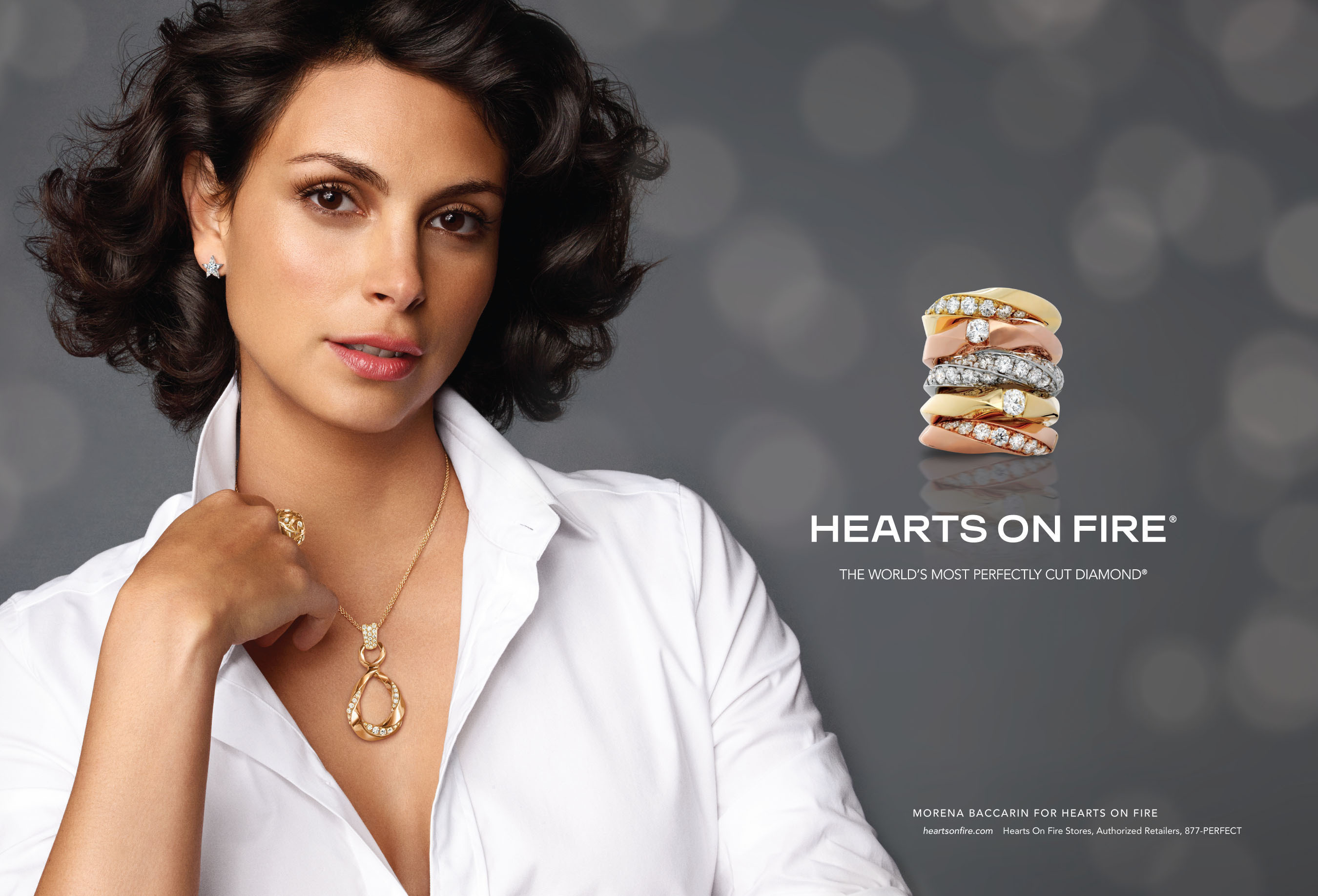 Morena Baccarin, Emmy nominated actress and star of Showtime's hit series Homeland, is officially named the new face of Hearts On Fire advertising, starting September 2013. (PRNewsFoto/Hearts On Fire) (PRNewsFoto/HEARTS ON FIRE)