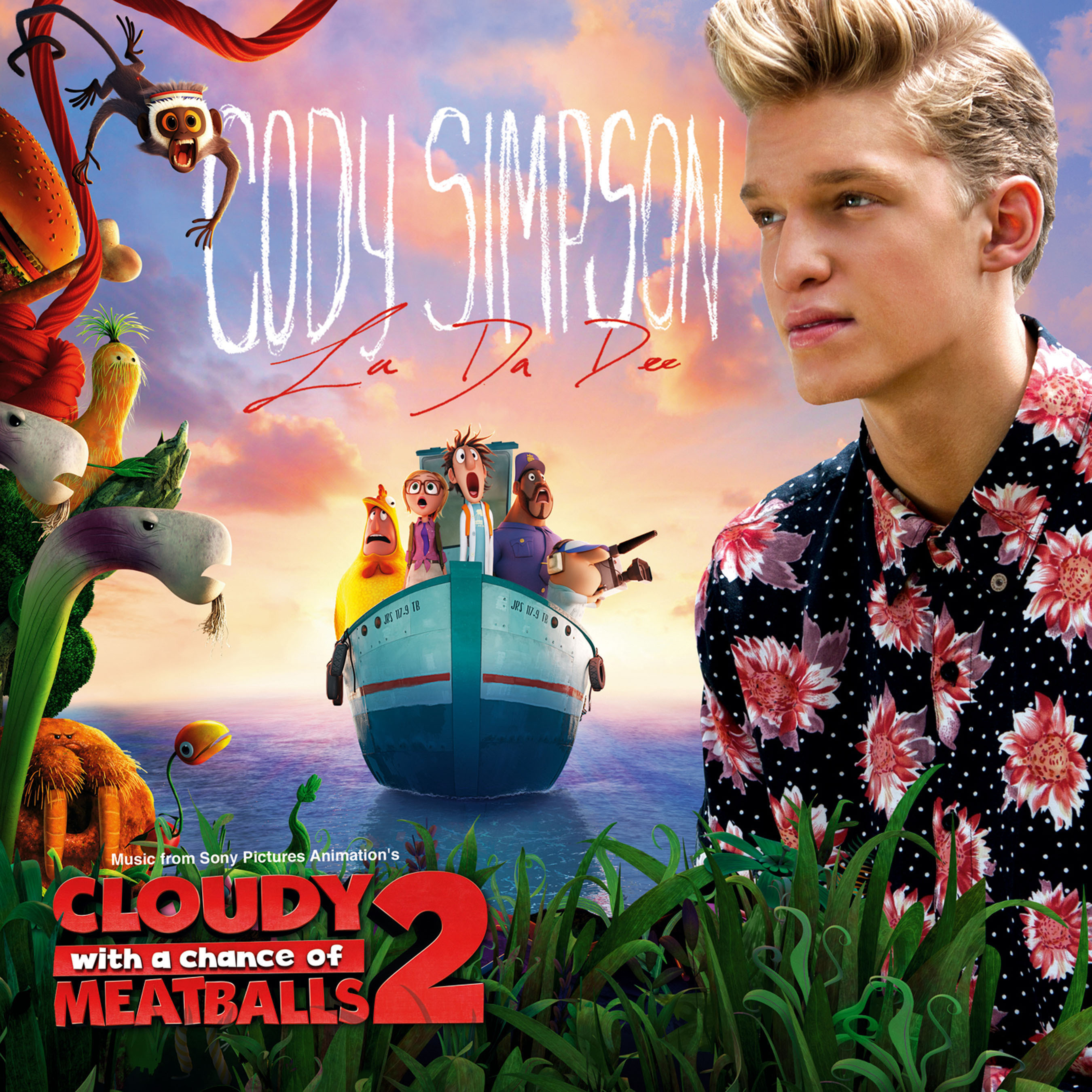 Cody Simpson's "La Da Dee" to become the end credits song for Sony Pictures Animation's "Cloudy with a Chance of Meatballs 2." (PRNewsFoto/Sony Pictures Animation) (PRNewsFoto/)