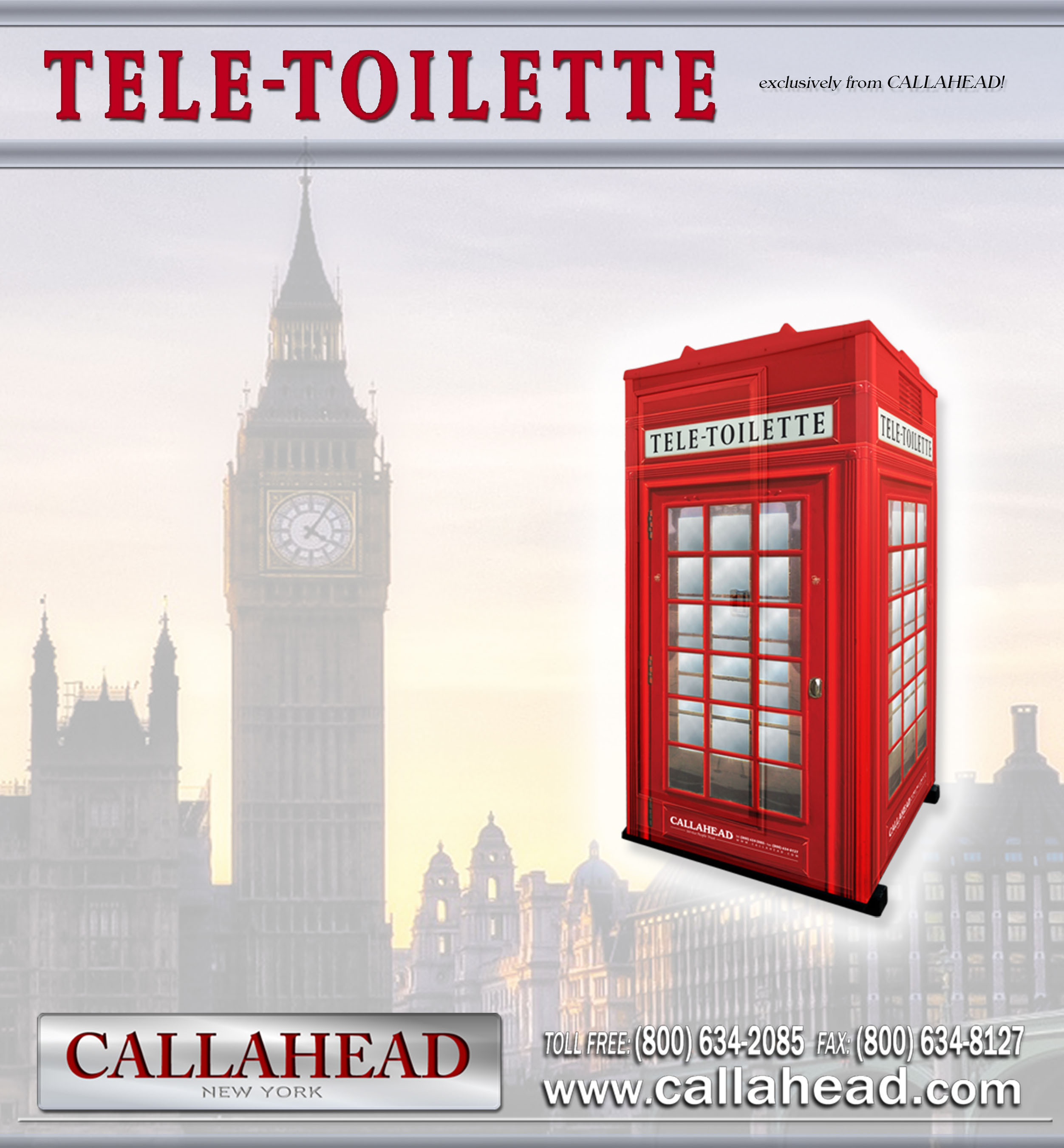 Tele-Toilette Portable Toilet by CALLAHEAD CORP. (PRNewsFoto/CALLAHEAD Corporation) (PRNewsFoto/)