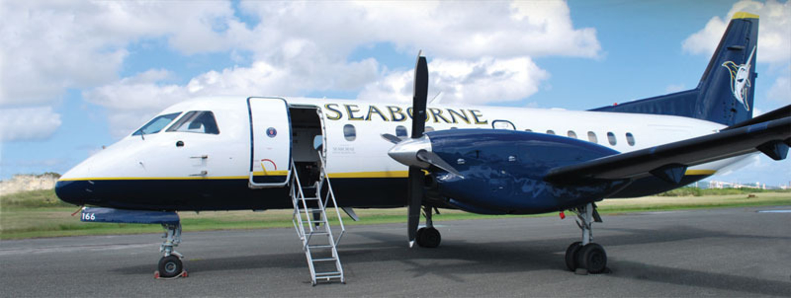 With the new San Juan - St. Kitts and Nevis route, Seaborne Airlines also announced the addition of four more 34-seat Saab aircraft in the first half of 2014. (PRNewsFoto/Seaborne Airlines) (PRNewsFoto/SEABORNE AIRLINES)