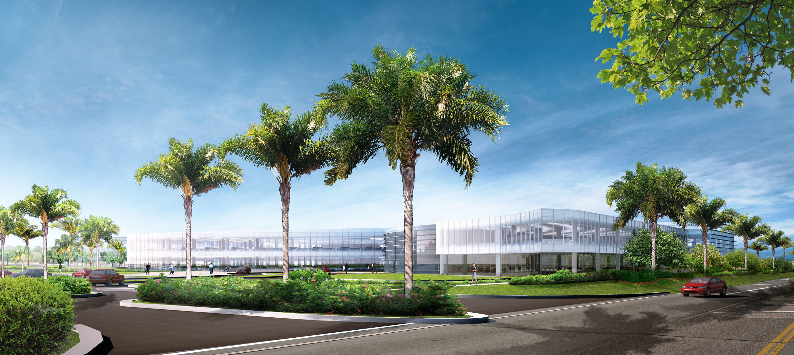 Hertz Announces Worldwide Headquarters Campus Design: Building design reflects Hertz's global branding and mission to be 'employer of choice.' (PRNewsFoto/The Hertz Corporation) (PRNewsFoto/THE HERTZ CORPORATION)
