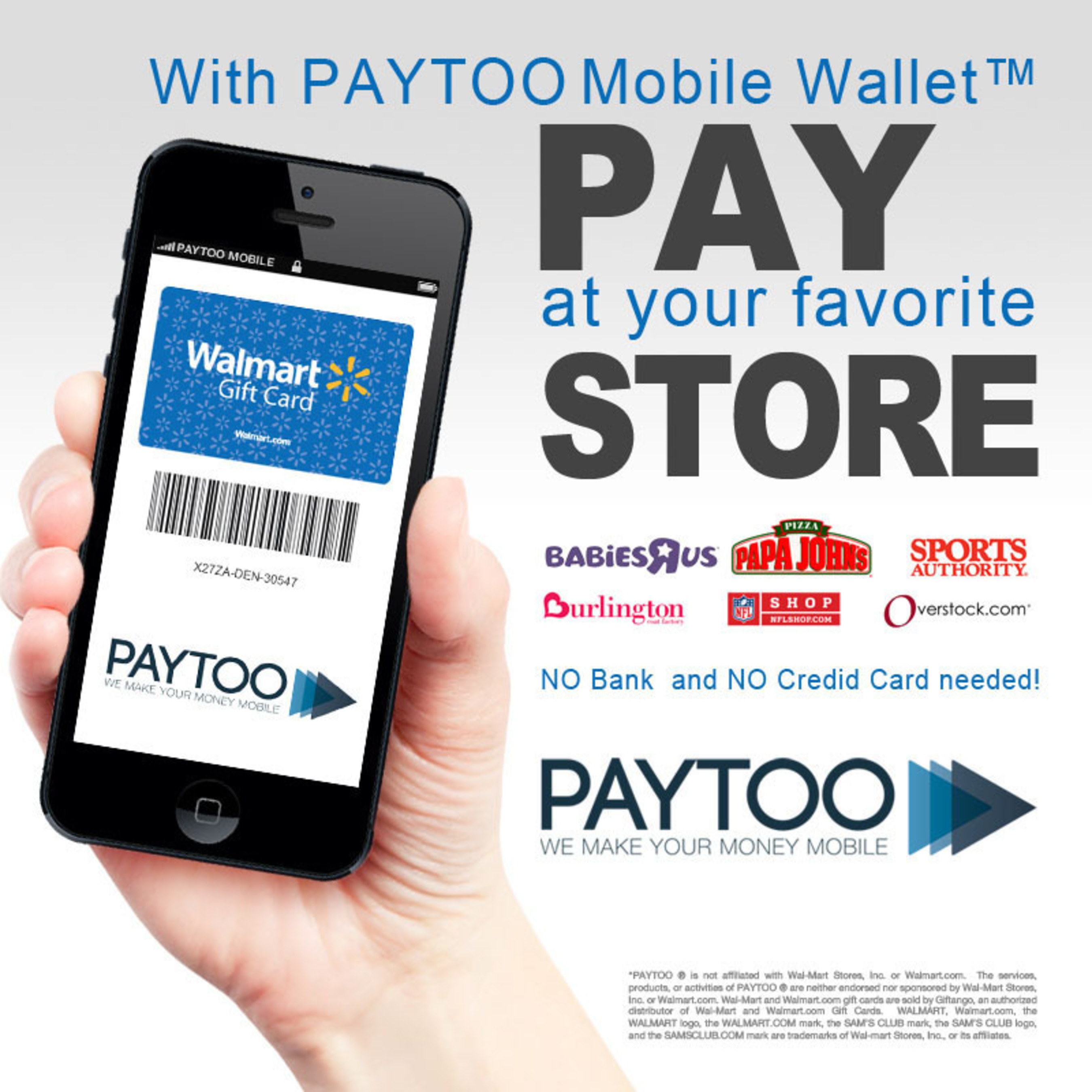 PayToo Mobile Wallet. (PRNewsFoto/PayToo Corporation) (PRNewsFoto/PAYTOO CORPORATION)