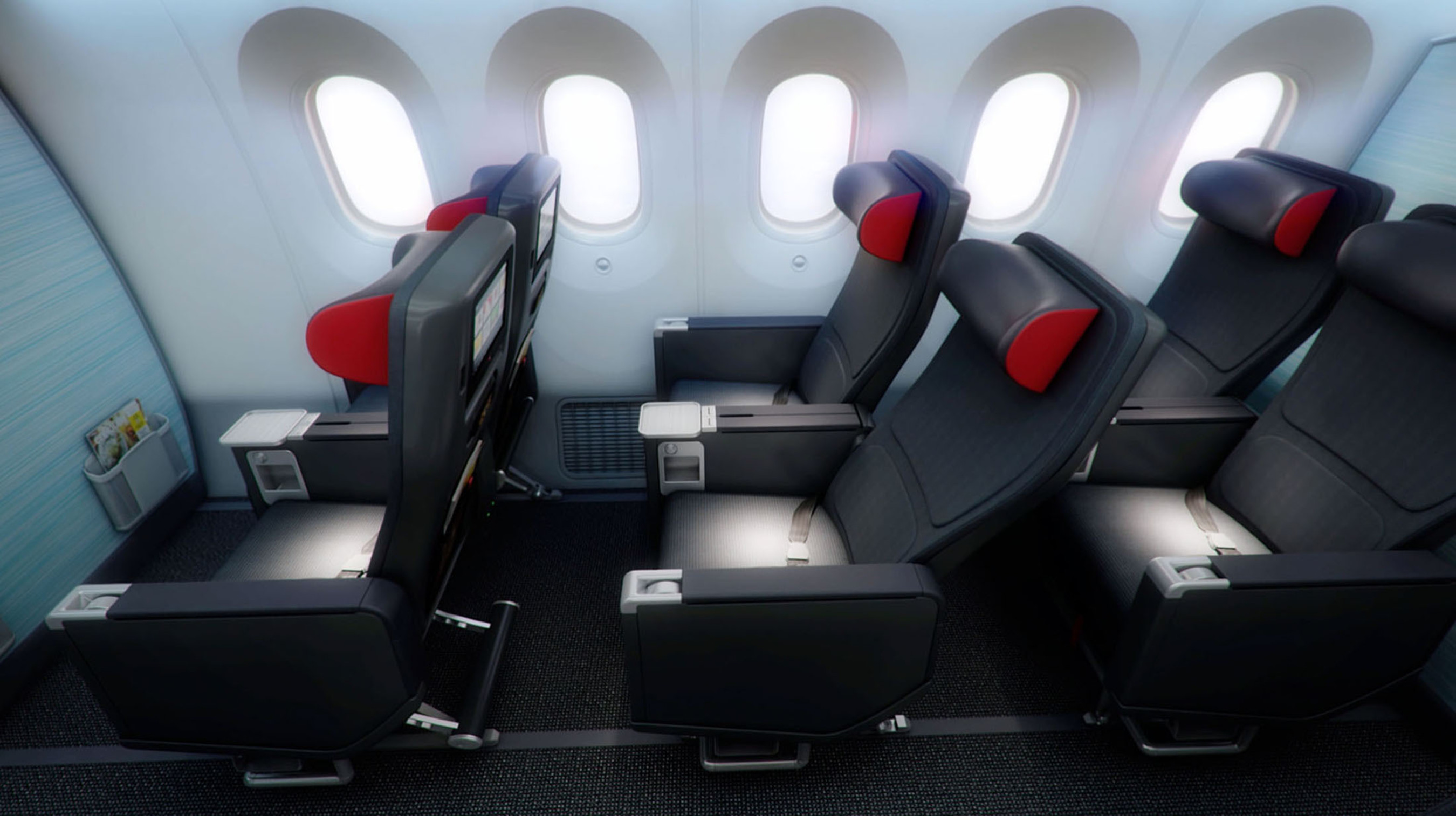 Premium Economy seat. (PRNewsFoto/Air Canada) (PRNewsFoto/AIR CANADA)