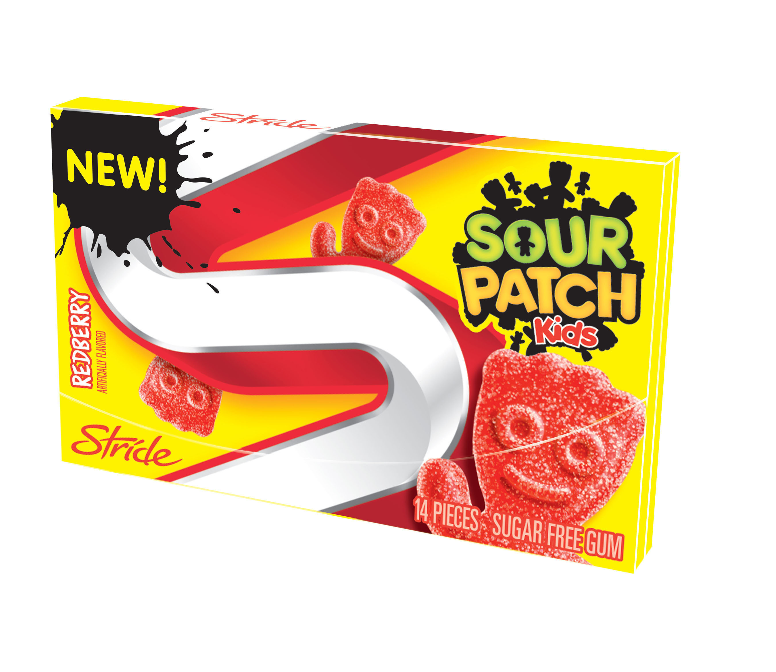Stride and Sour Patch Kids bring the iconic "Sour, then Sweet" experience to gum. (PRNewsFoto/Mondelez International, Inc.) (PRNewsFoto/MONDELEZ INTERNATIONAL, INC.)