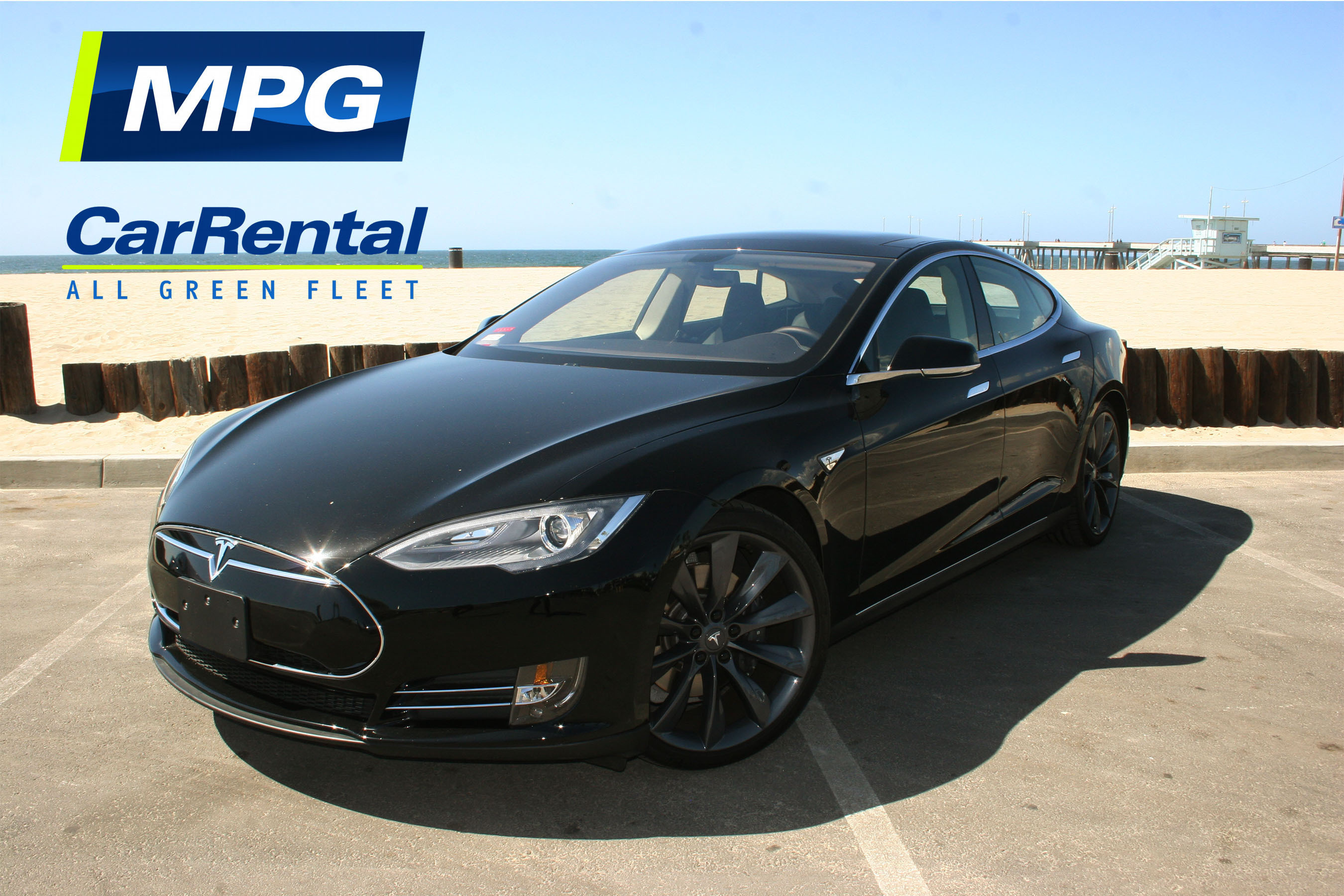 Tesla Model S MPG Car Rental. (PRNewsFoto/MPG Car Rental) (PRNewsFoto/MPG CAR RENTAL)