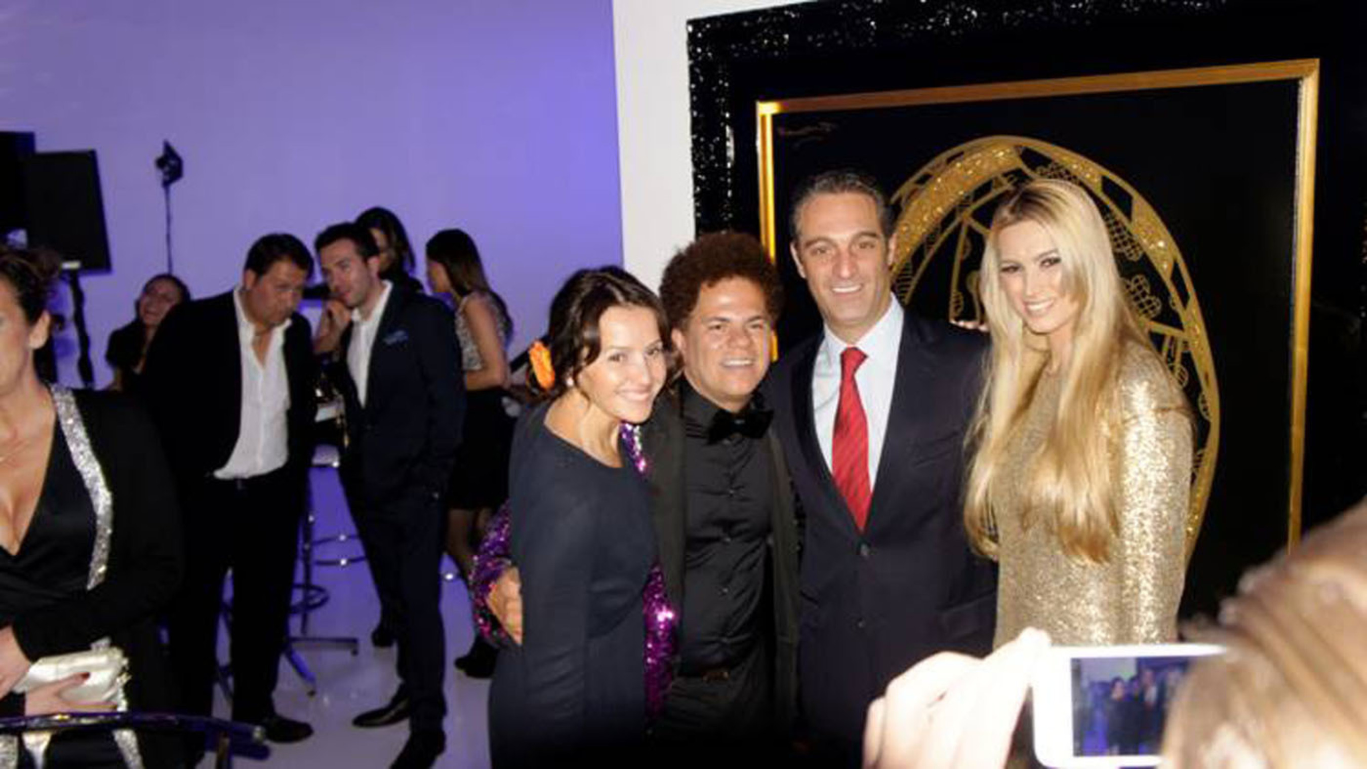 Alina Shriver, Romero Britto, Maria Elena and Carlos Slim Domit at Museo Soumaya. (PRNewsFoto/Britto Central, Inc.) (PRNewsFoto/BRITTO CENTRAL, INC.)