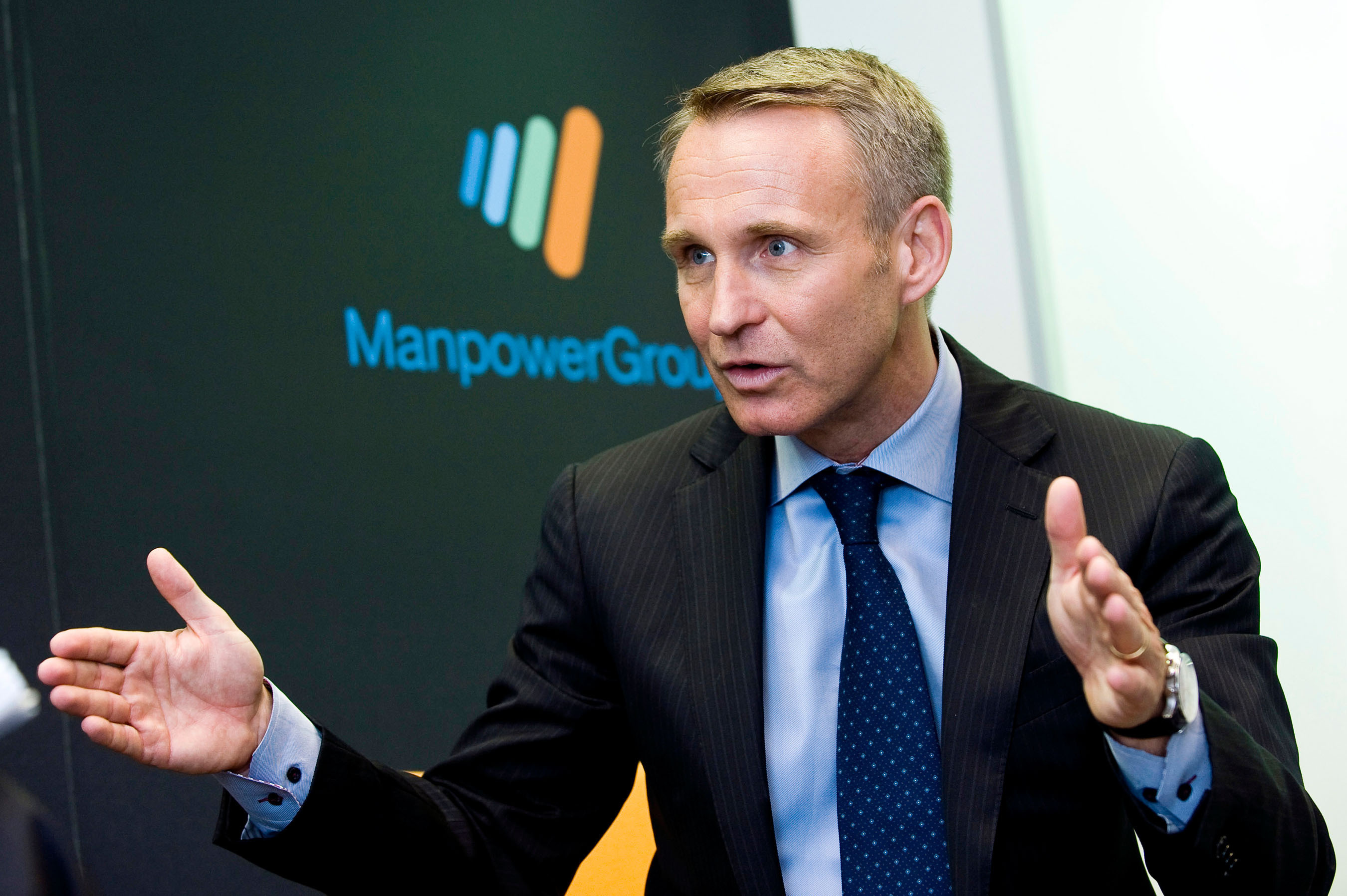 Jonas Prising, ManpowerGroup President, will join the world's business and political leaders at the World Economic Forum Annual Meeting in Davos, Switzerland, next week. (PRNewsFoto/ManpowerGroup) (PRNewsFoto/MANPOWERGROUP)