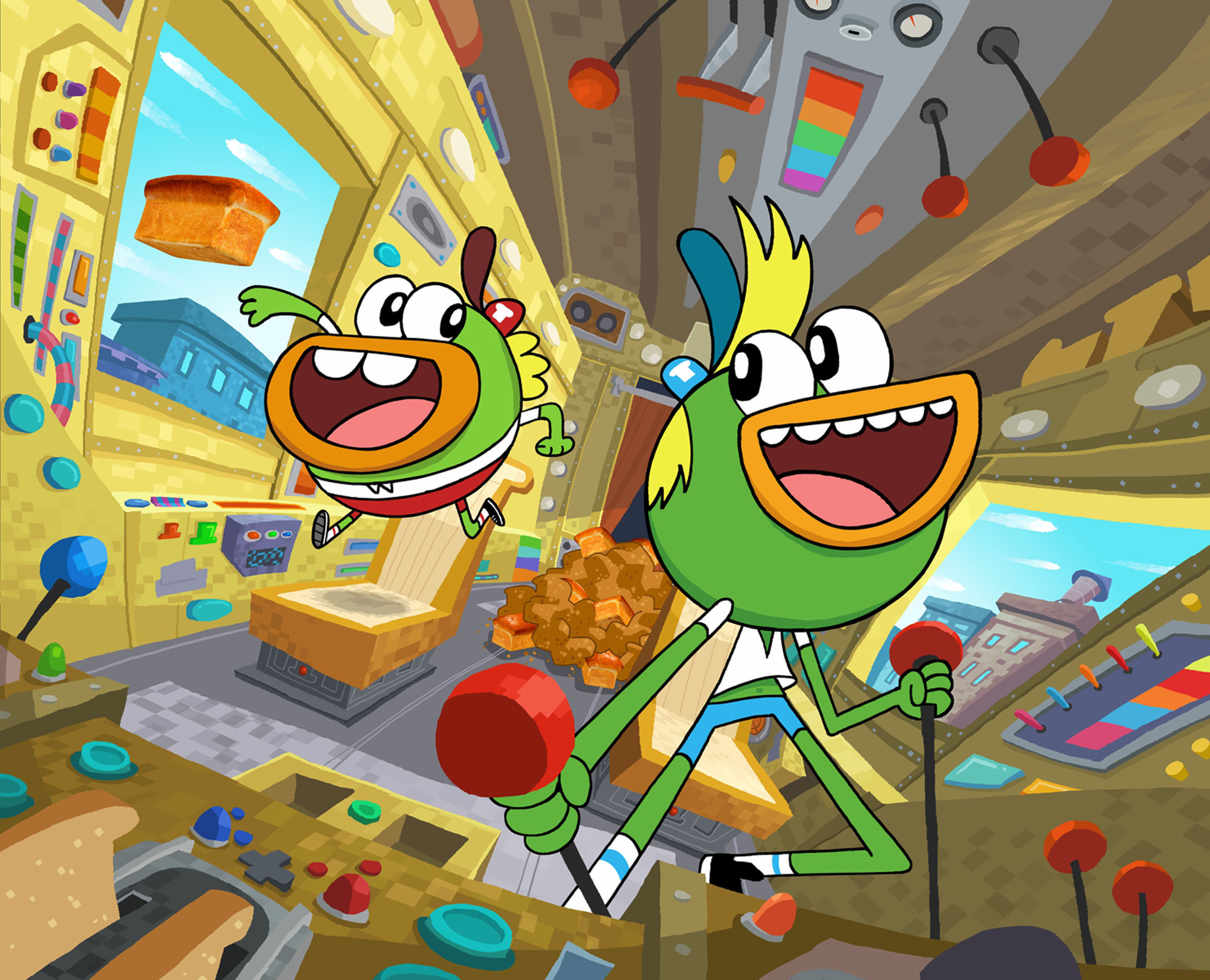 Nickelodeon Breaks Bread with Brand-New Animated Series Breadwinners, Delivering Monday, Feb. 17, at 7:30 P.M. (ET/PT). (PRNewsFoto/Nickelodeon) (PRNewsFoto/NICKELODEON)