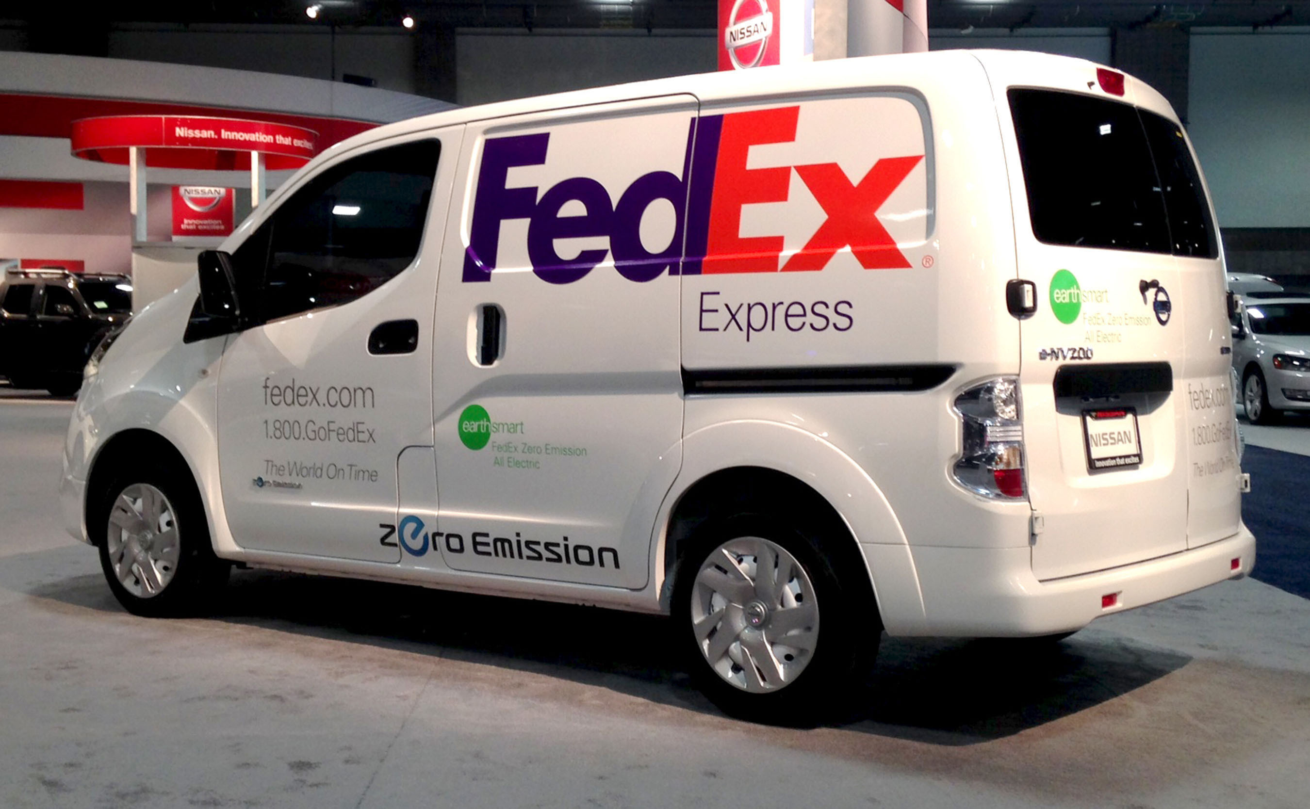 Nissan and FedEx Express Put All-Electric e-NV200 to Work in Collaborative U.S. Test. (PRNewsFoto/Nissan North America) (PRNewsFoto/NISSAN NORTH AMERICA)