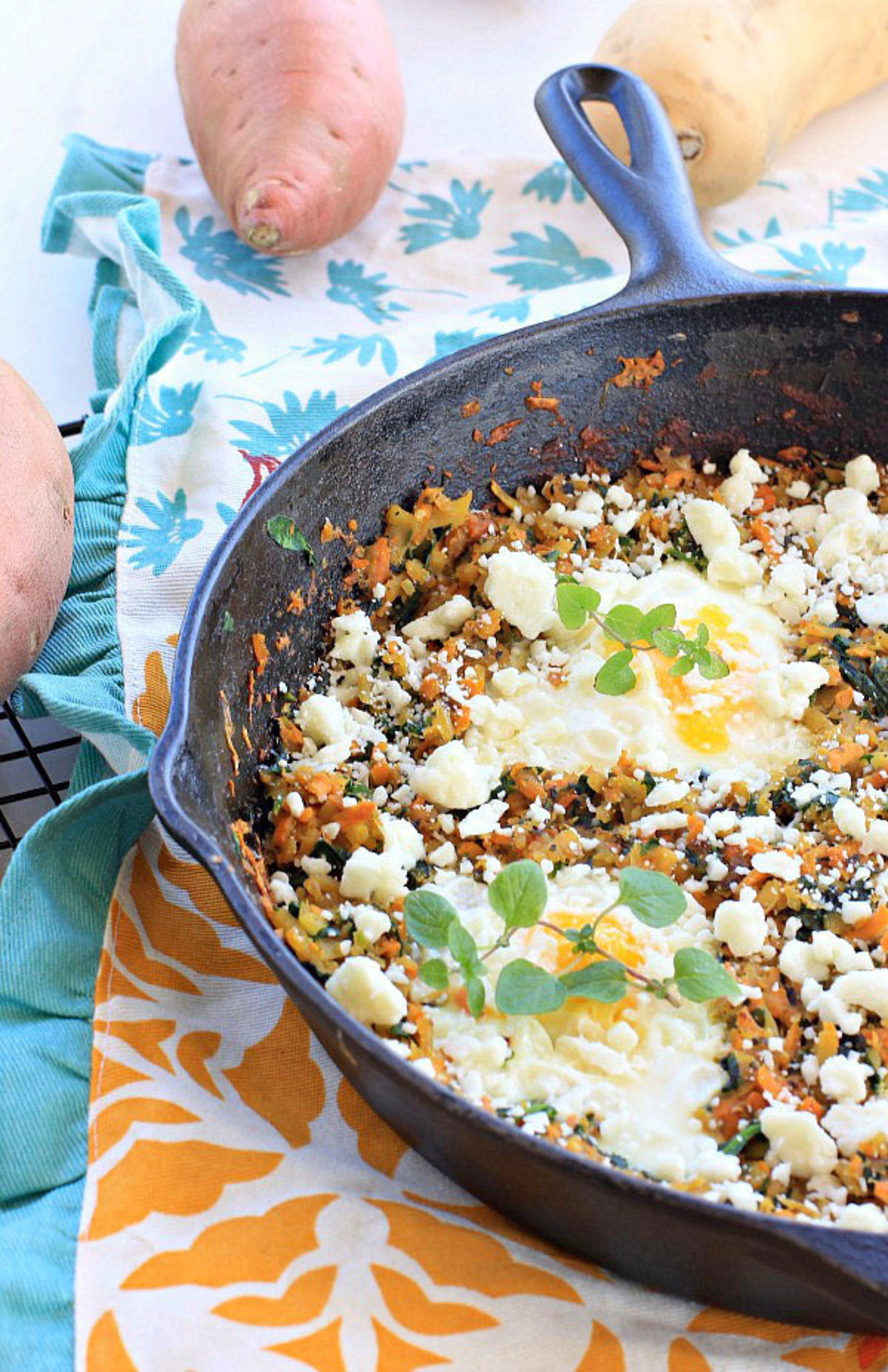 Check out this California Sweetpotato Hash with Eggs and Feta! (PRNewsFoto/The California Sweetpotato Council) (PRNewsFoto/CALIFORNIA SWEETPOTATO COUNCIL)