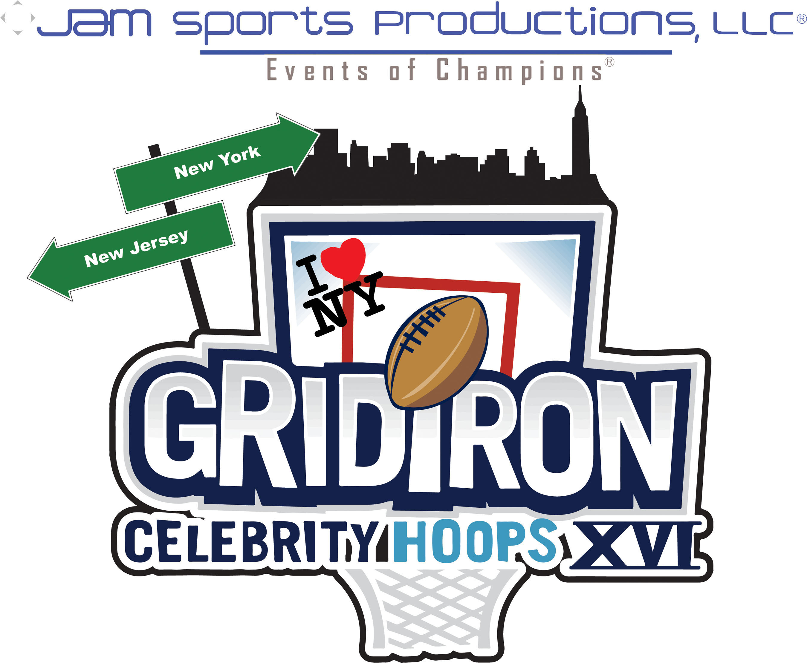 Jam Sports Productions 16th annual charity basketball event Big Game Weekend. Gridiron Celebrity Hoops XVI, to benefit youths in foster care, starring Dez Byrant, Desean Jackson, Terrell Owens and Quinton Coples, presented by my Oh! spot organic healthy foods and beverages. (PRNewsFoto/Jam Sports Productions, LLC) (PRNewsFoto/JAM SPORTS PRODUCTIONS, LLC)