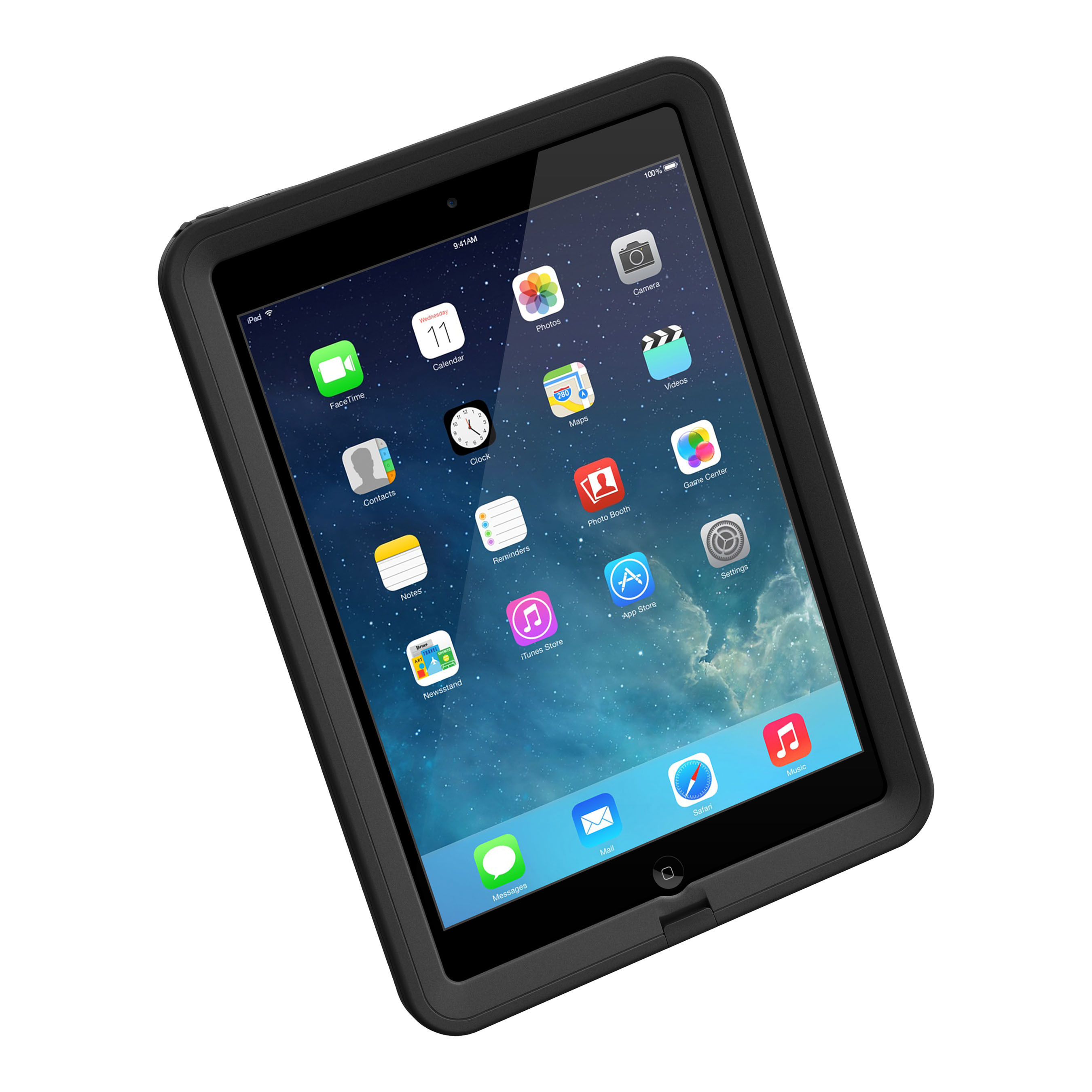 The LifeProof fre for iPad Air is available now in black and white. The waterproof iPad Air case includes a tethered headphone jack cover and is compatible with a variety of LifeProof accessories, including a folio screen cover that doubles as a stand, a floating LifeJacket and a mounting cradle. (PRNewsFoto/LifeProof) (PRNewsFoto/LIFEPROOF)