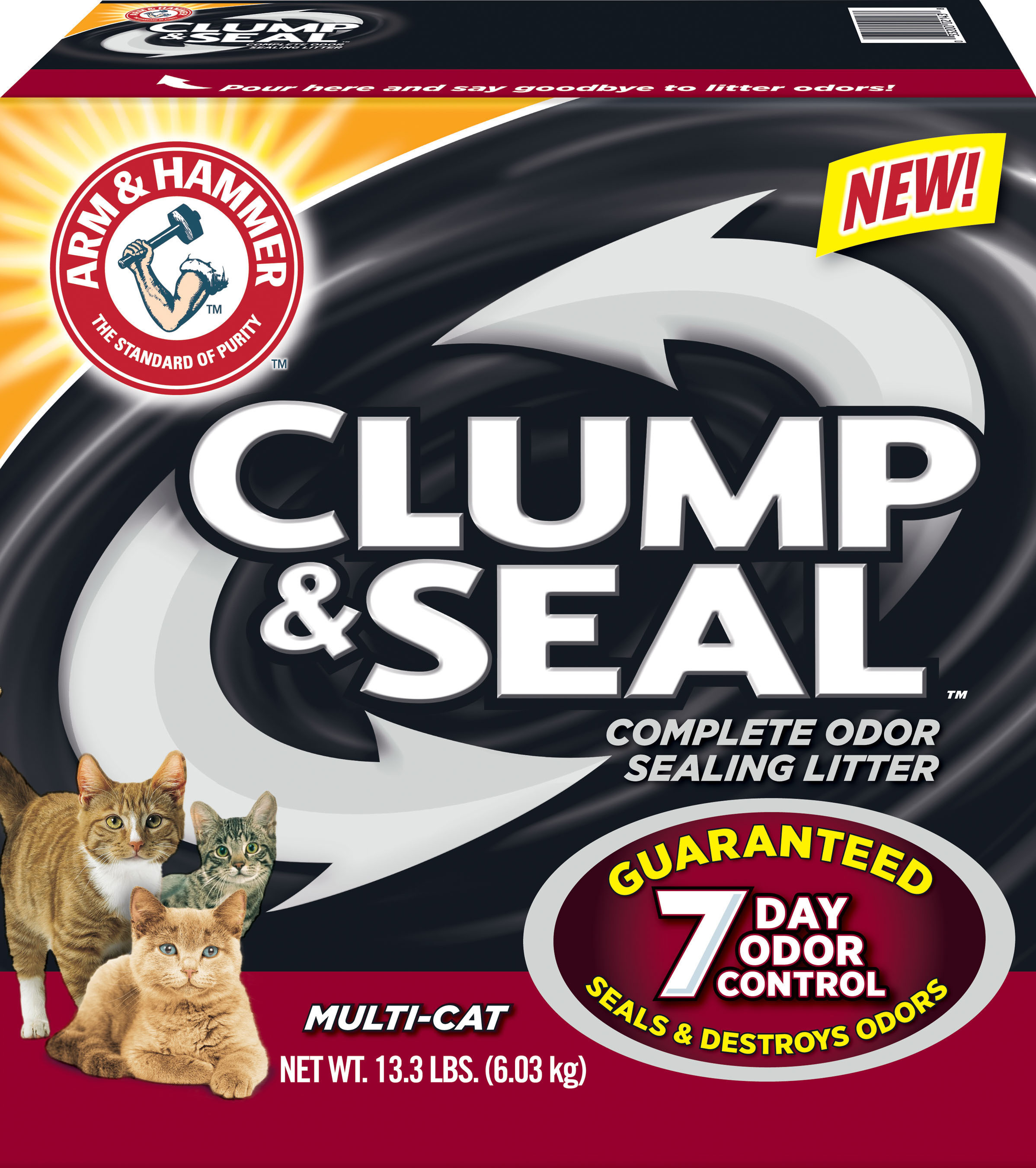 New ARM & HAMMER™ Clump & Seal™ Cat Litter Provides FirstofitsKind