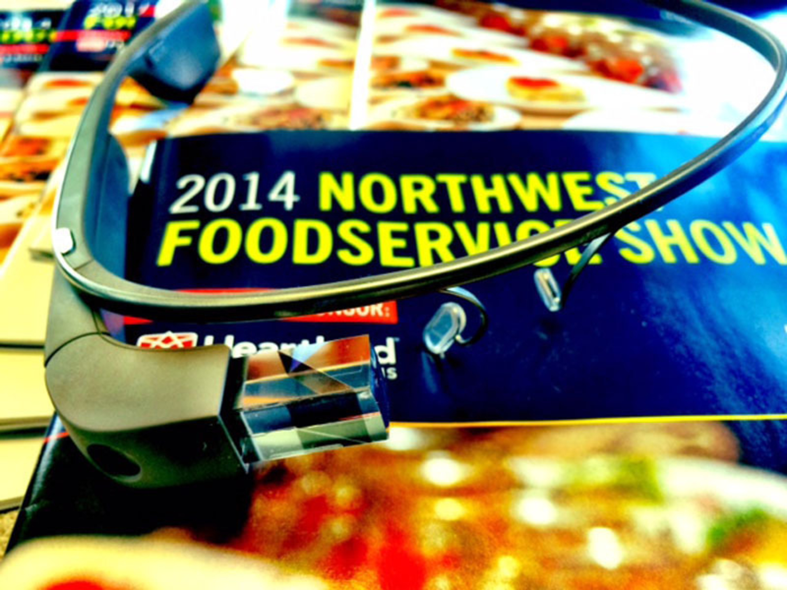 Google Glass will be used to live stream from the 2014 Northwest Foodservice Show. (PRNewsFoto/Washington Restaurant Association) (PRNewsFoto/WASHINGTON RESTAURANT ASSOC___)