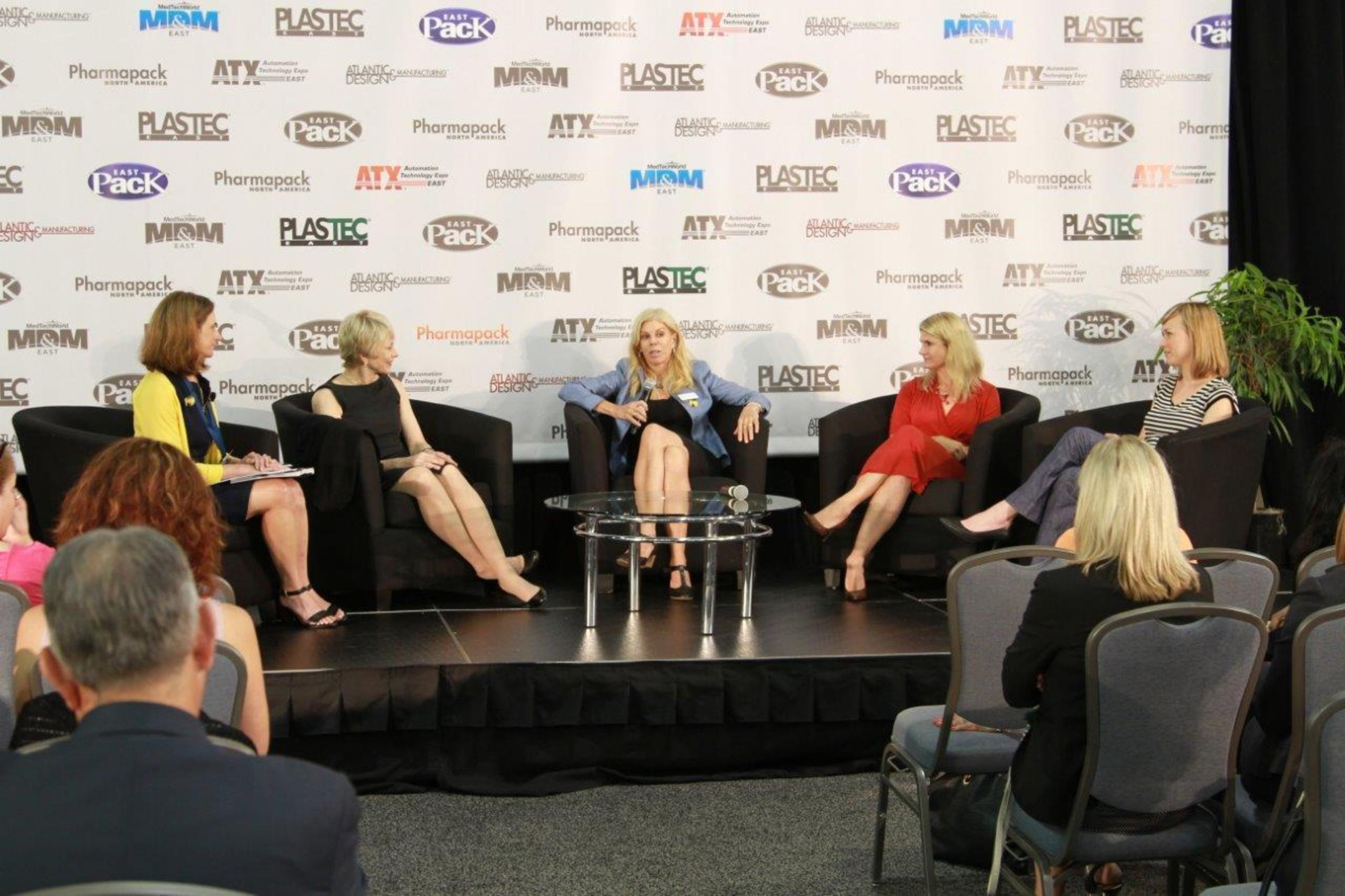 Women in Medtech panel discussion at Center Stage (PRNewsFoto/UBM Canon)