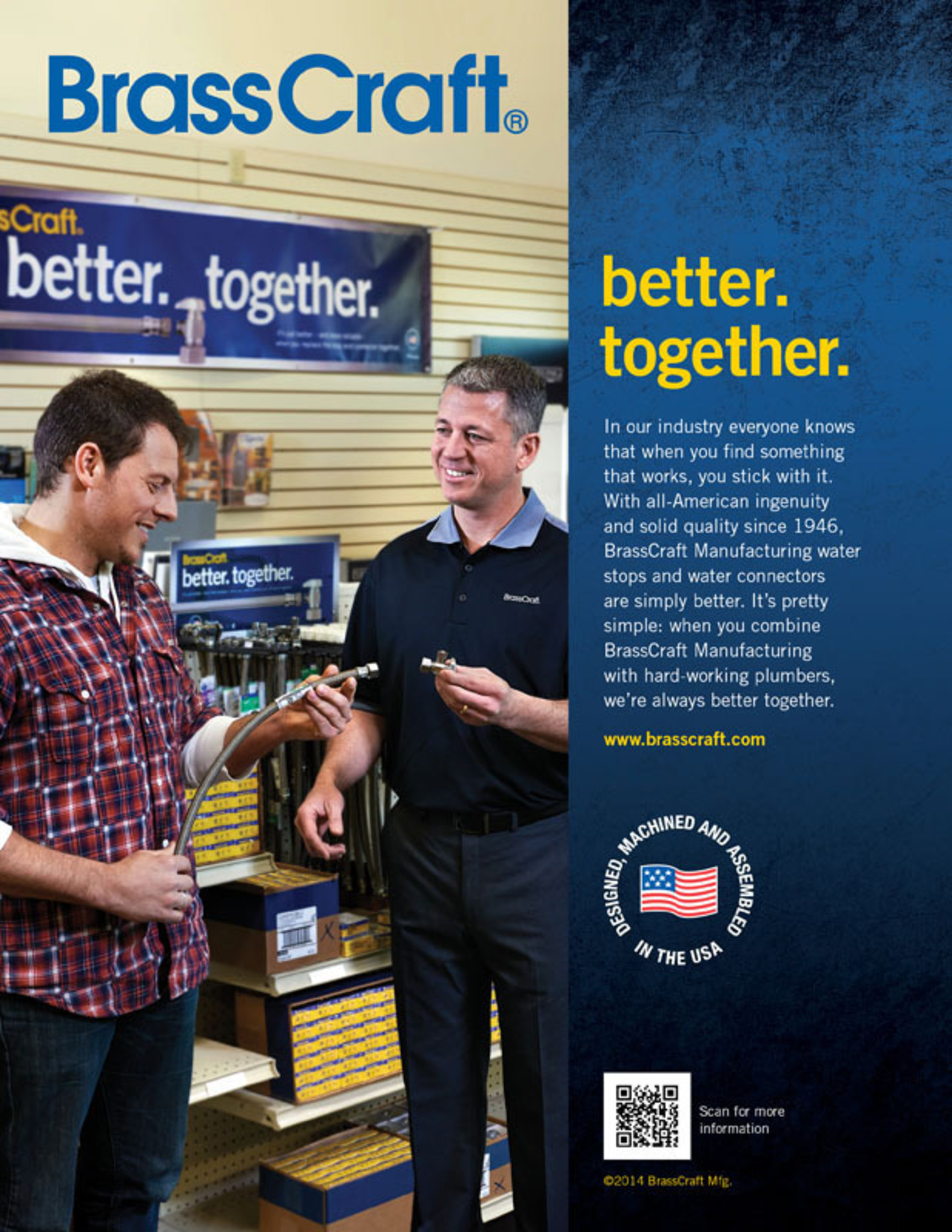 BrassCraft Manufacturing Introduces New B2B Ad Campaign That Puts the Spotlight on the Importance of Great Relationships. (PRNewsFoto/BrassCraft Manufacturing) (PRNewsFoto/BRASSCRAFT MANUFACTURING)