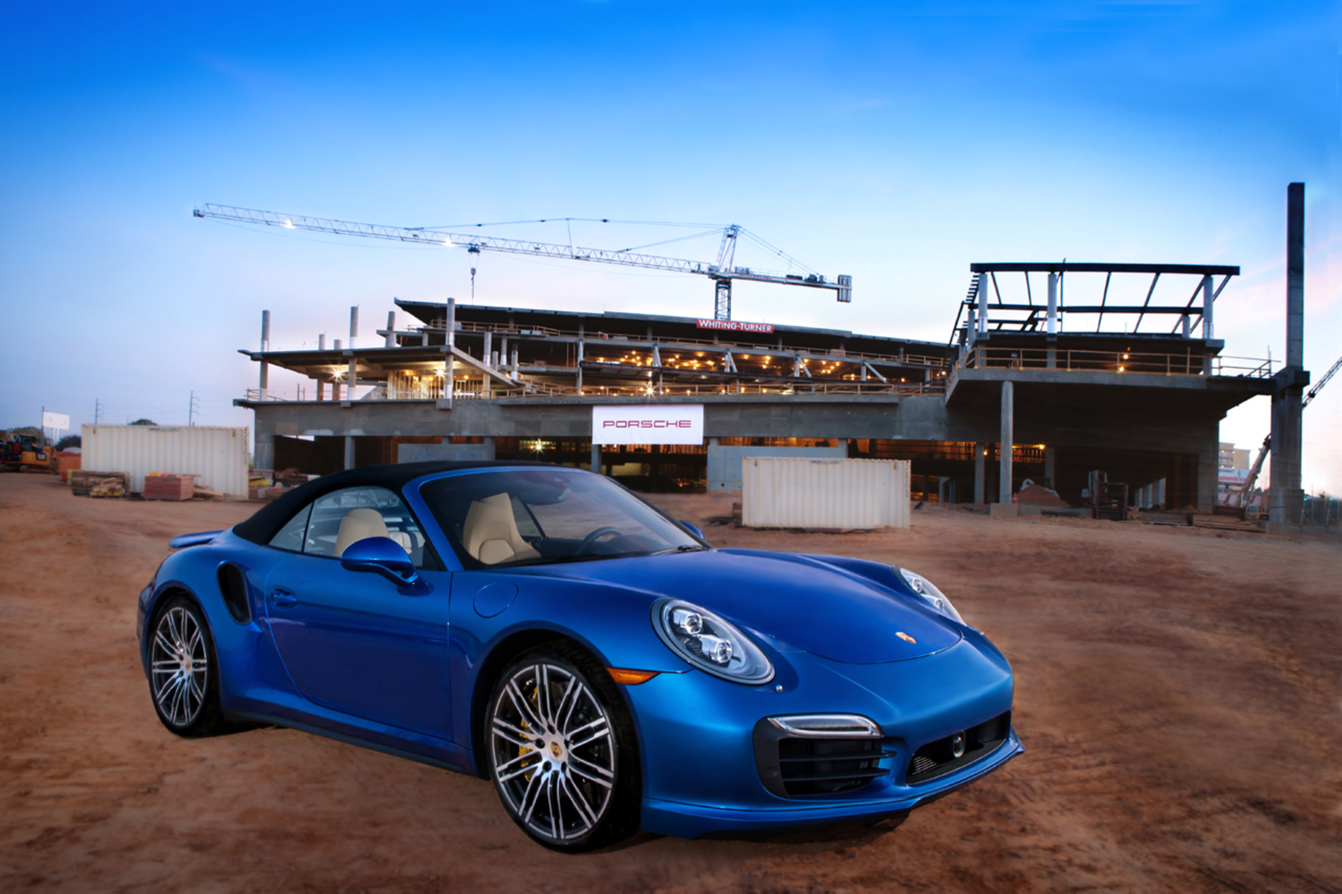 Where a vision becomes reality: Porsche Celebrates Topping Out of its Future Headquarters in Atlanta (PRNewsFoto/Porsche Cars North America, Inc.)
