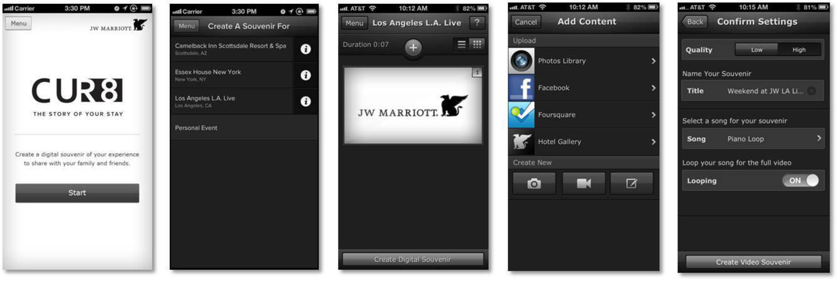 JW Marriott Hotels & Resorts Launches CUR8 App for Travelers. (PRNewsFoto/JW Marriott Hotels & Resorts)