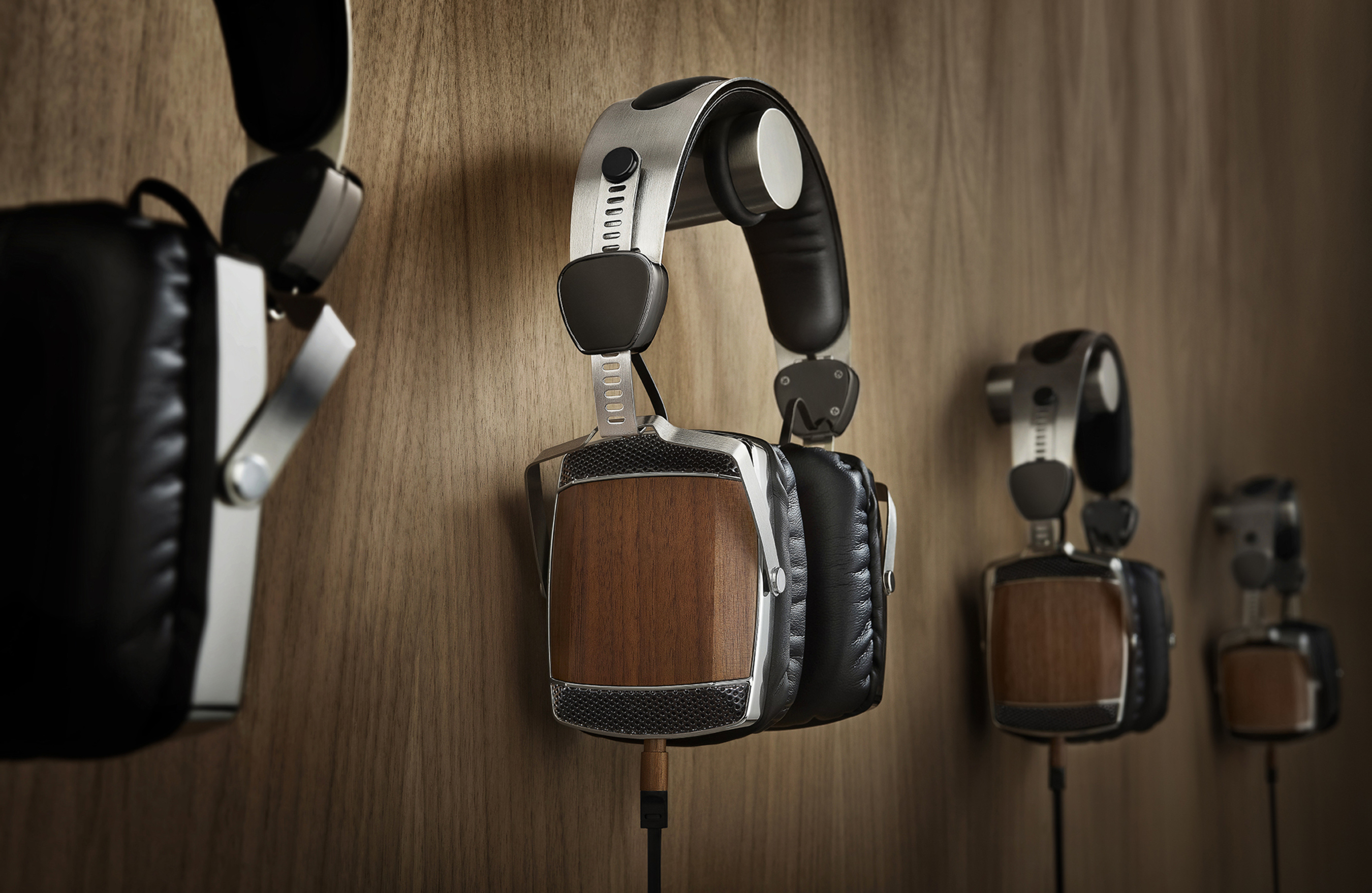 Accidentally Extraordinary's 51st Studios--wood and stainless steel headphones--AE's first-released headphones.  AE is currently raising funds on Kickstarter to begin production on the first ever wood headphones featuring Bluetooth. (PRNewsFoto/Accidentally Extraordinary)