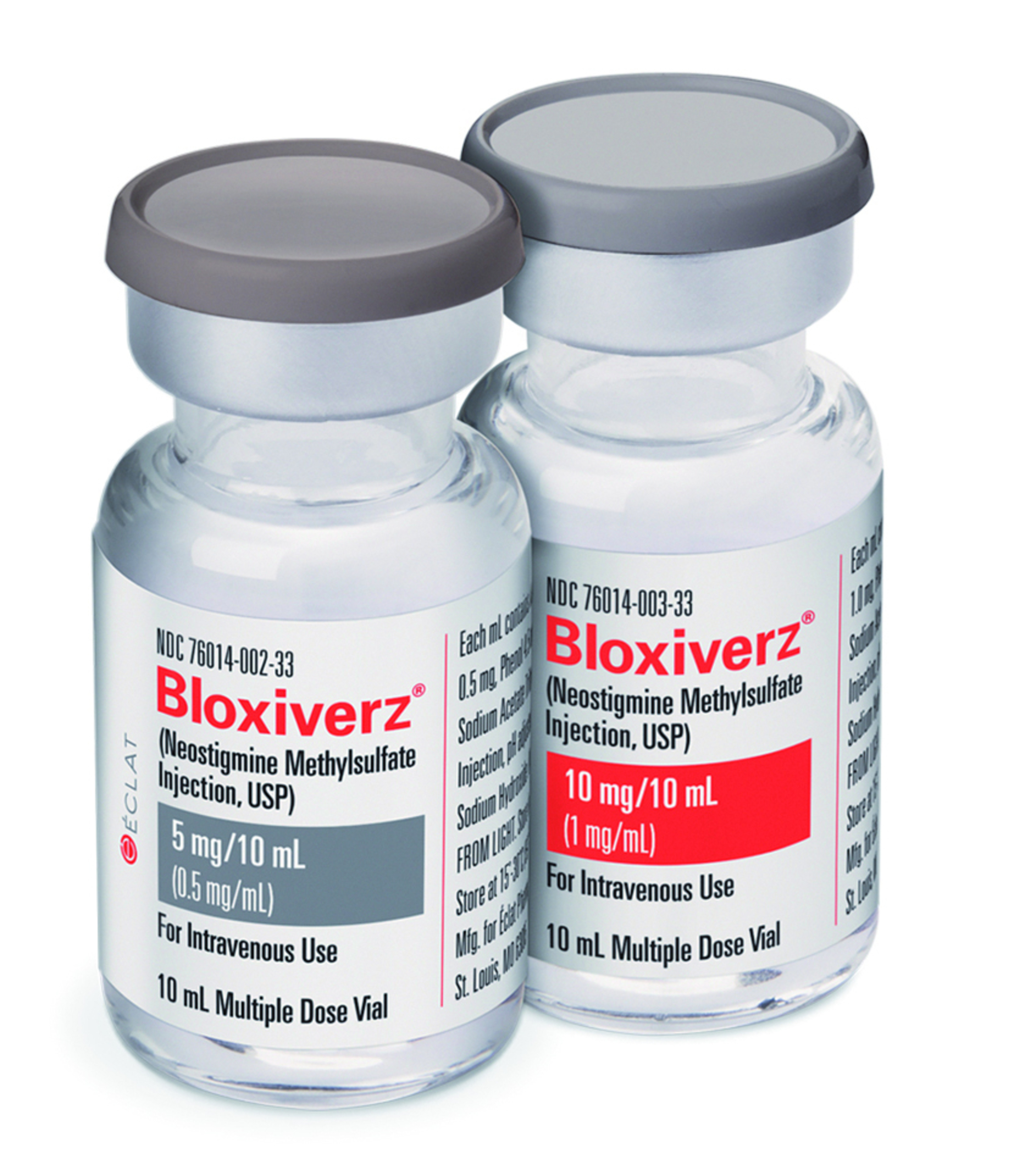 BLOXIVERZ(R), The Only FDA-Approved Neostigmine Methylsulfate Injection Available With All Leading Wholesalers!  (PRNewsFoto/Eclat Pharmaceuticals )