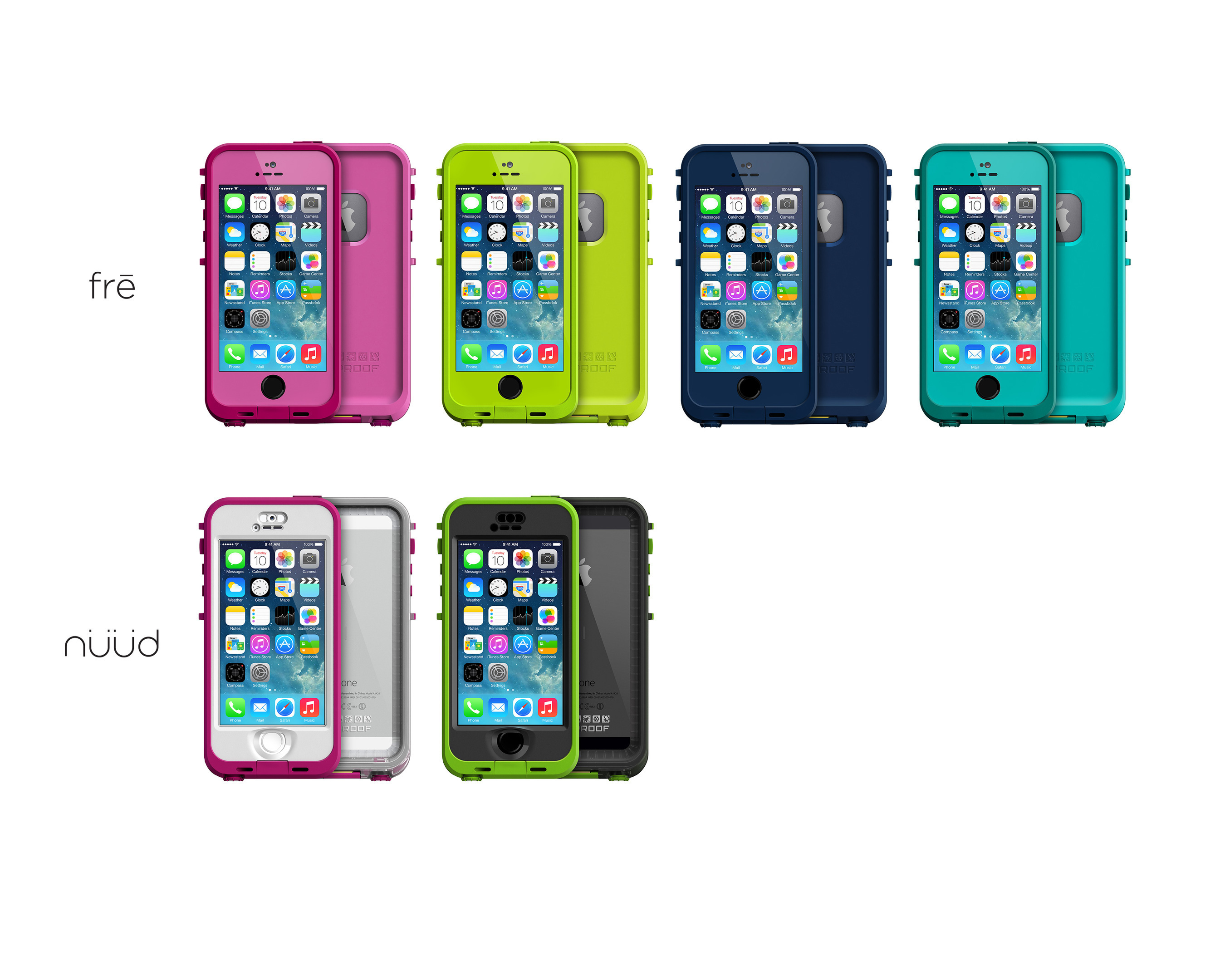 LifeProof fre and nuud are available in a variety of vibrant new summer colors. (PRNewsFoto/LifeProof)