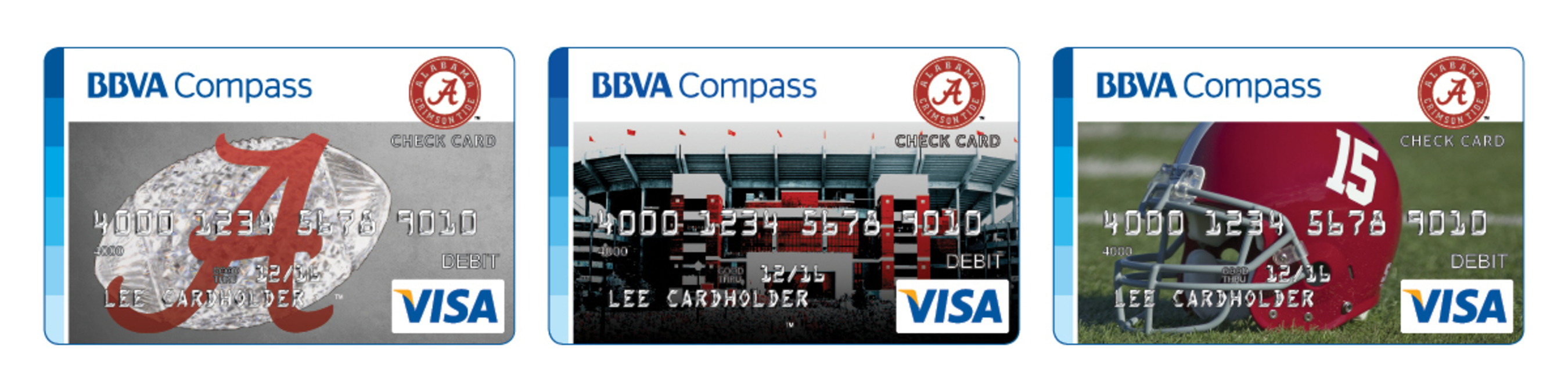 Featuring Bama Checking, Bama Savings and team-branded online and mobile banking services, BBVA Compass’ Bama Banking gives enthusiastic fans another way to show their unwavering support for the University of Alabama. (PRNewsFoto/BBVA Compass)