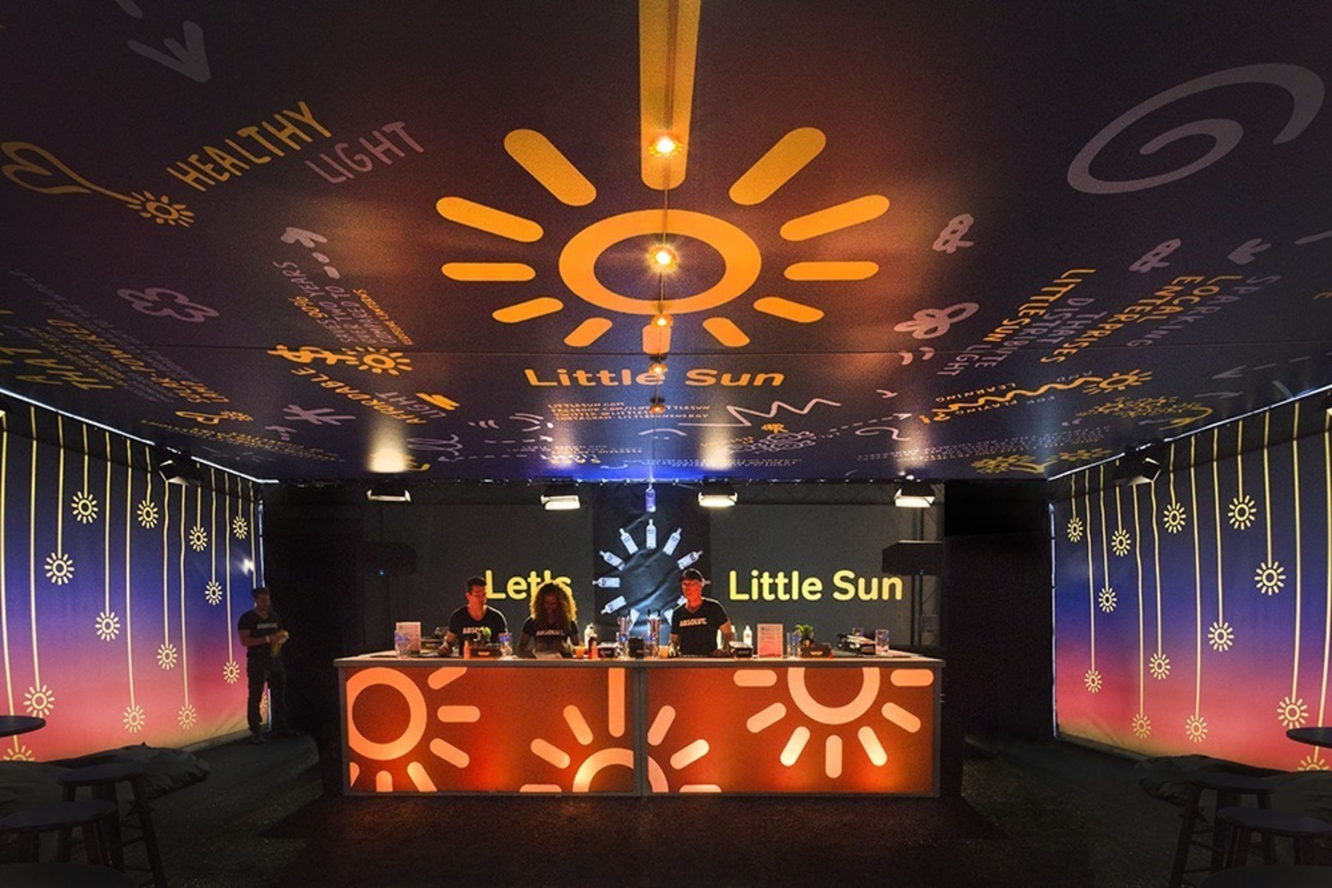 Absolut Vodka, the official spirit of Coachella Valley Music and Arts Festival, transforms this year’s festival experience with Absolut Little Sun by Olafur Eliasson. (PRNewsFoto/Pernod Ricard USA)