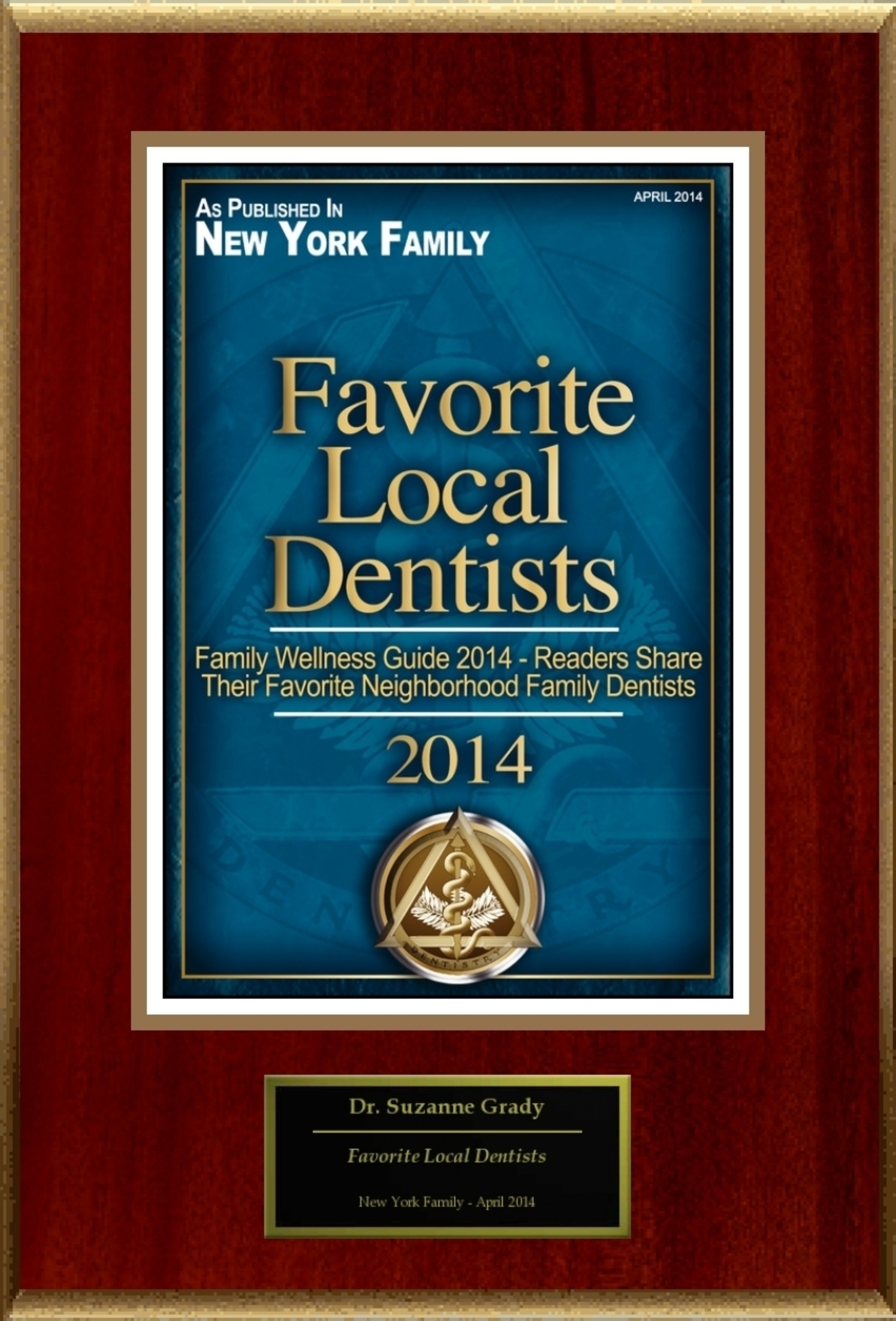 Dr. Suzanne Grady Selected For "Favorite Local Dentists" (PRNewsFoto/American Registry)