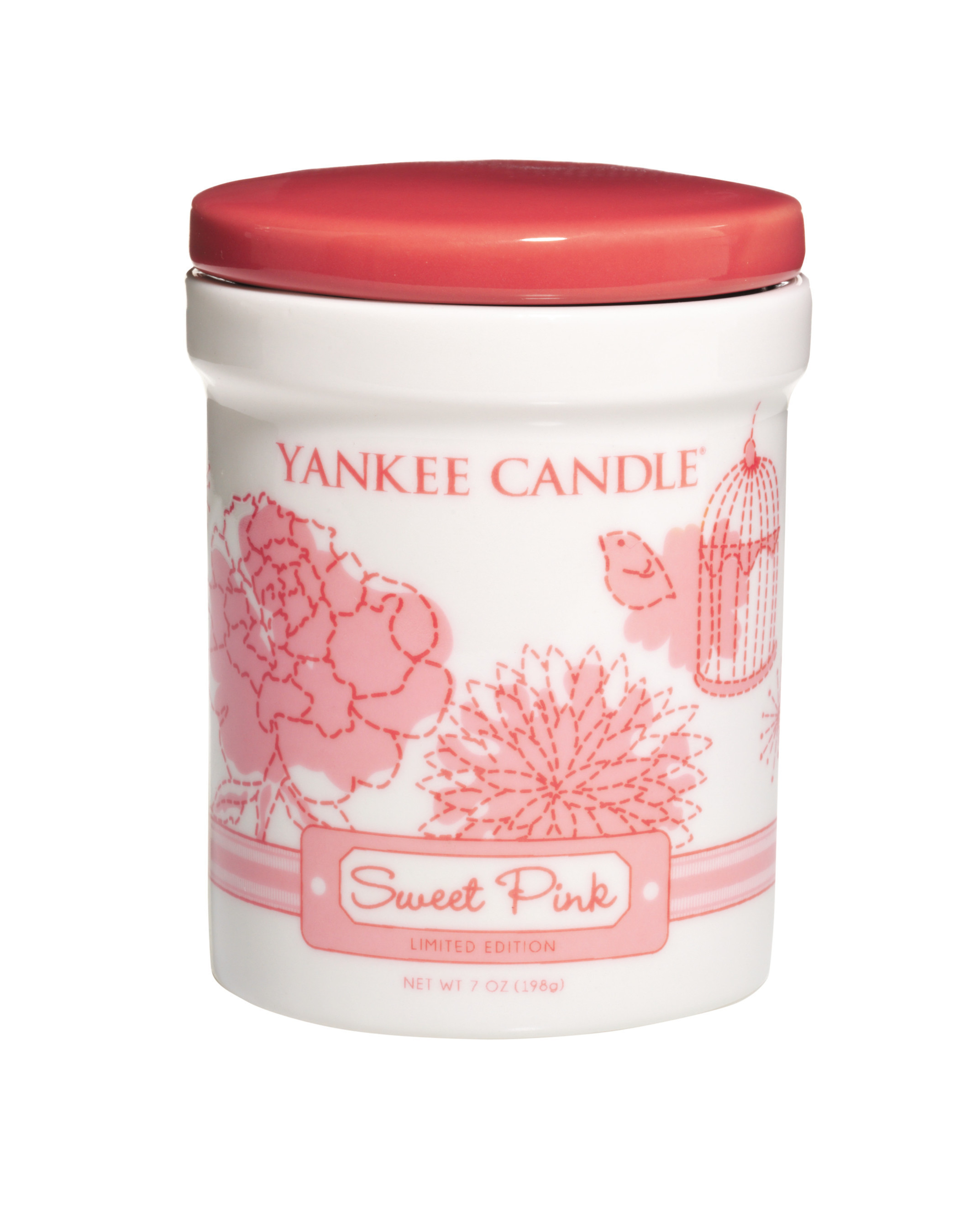 Sweet Pink, one of the three new fragrances from Yankee Candle’s new Dream Garden Collection, is a fresh blend of sweet floral nectars. (PRNewsFoto/The Yankee Candle Company, Inc.)