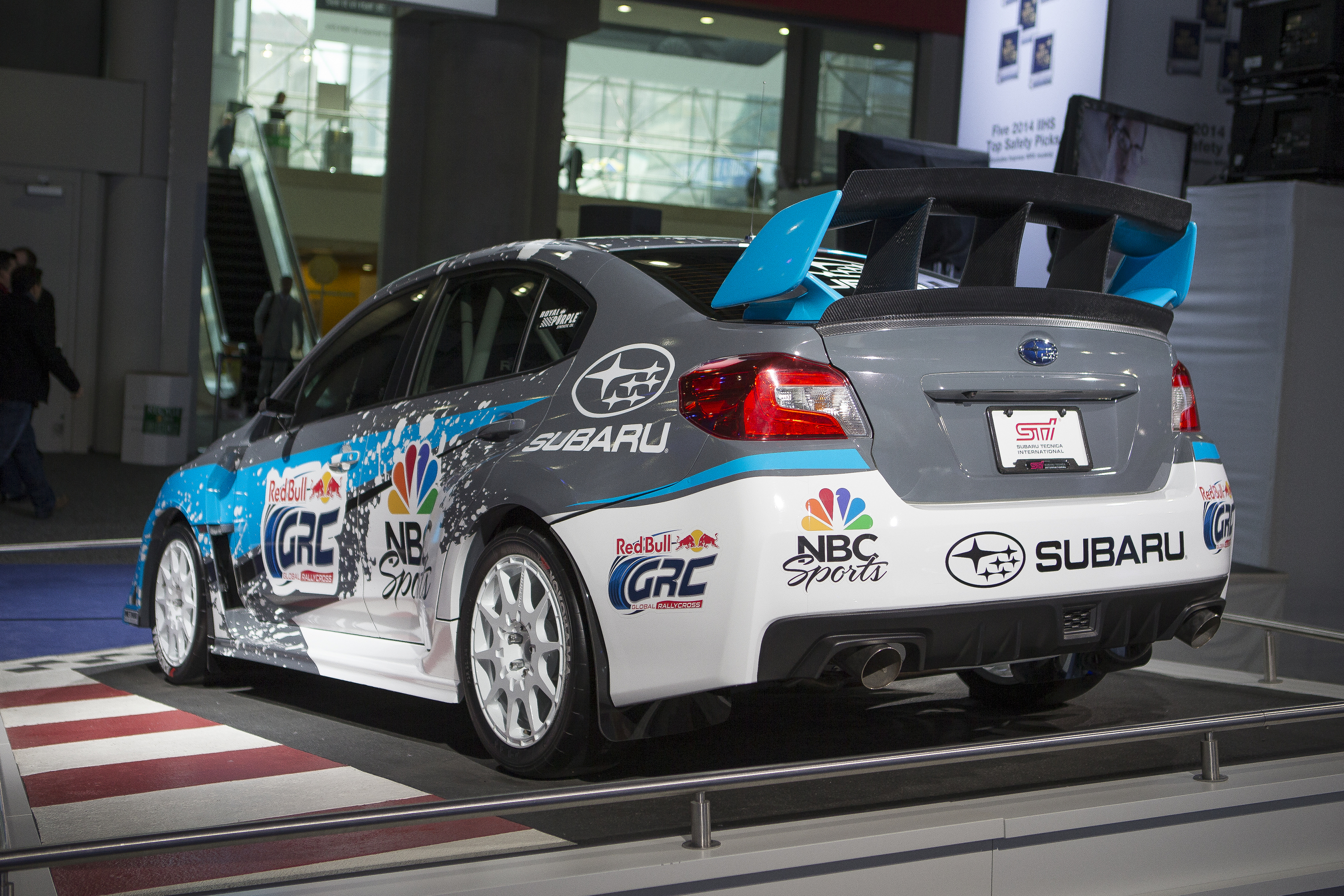 Subaru Debuts First 2015 Rallycross STI at the New York International Auto Show. (PRNewsFoto/Subaru of America, Inc.) (PRNewsFoto/Subaru of America, Inc.)