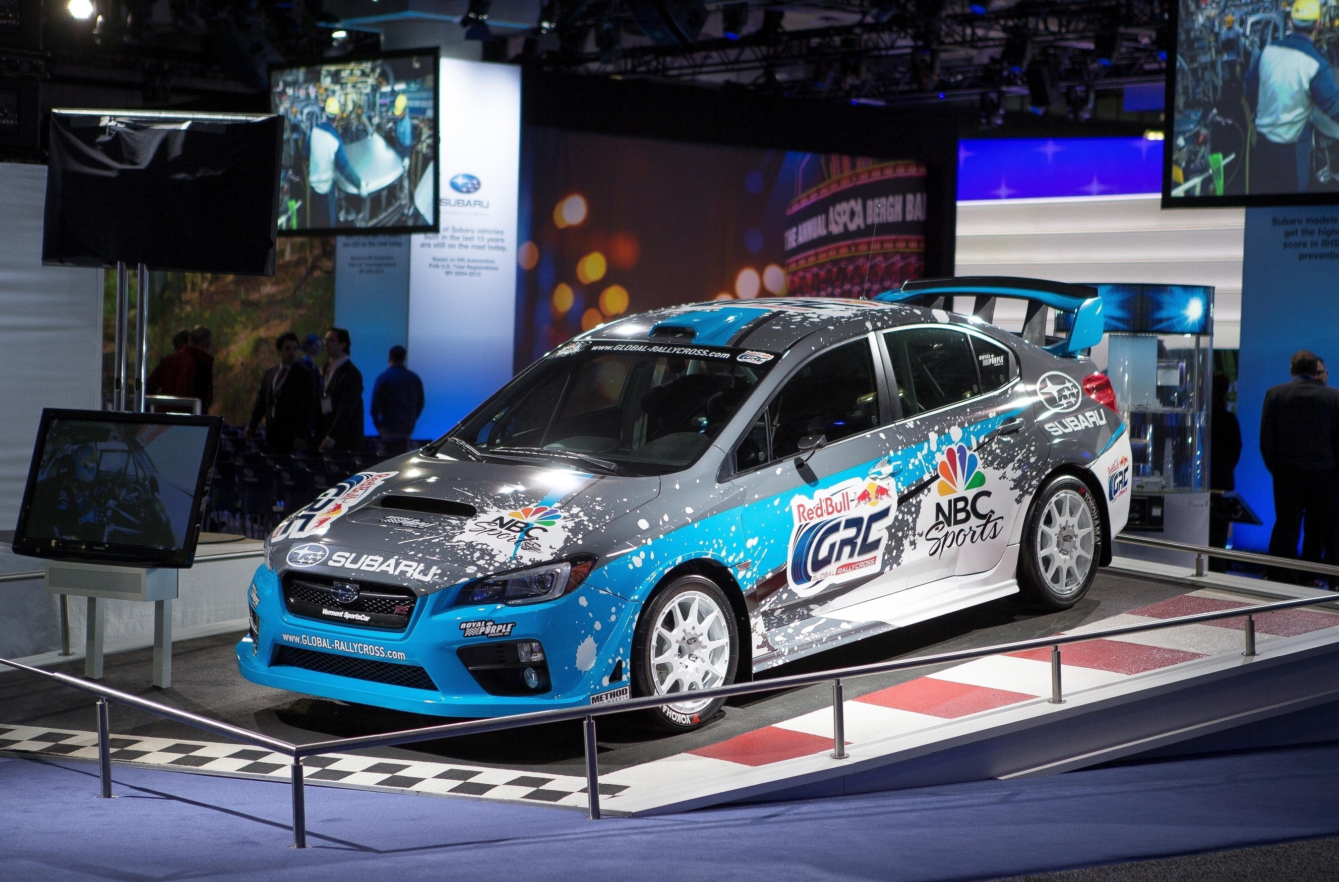 Subaru Debuts First 2015 Rallycross STI at the New York International Auto Show. (PRNewsFoto/Subaru of America, Inc.) (PRNewsFoto/Subaru of America, Inc.)