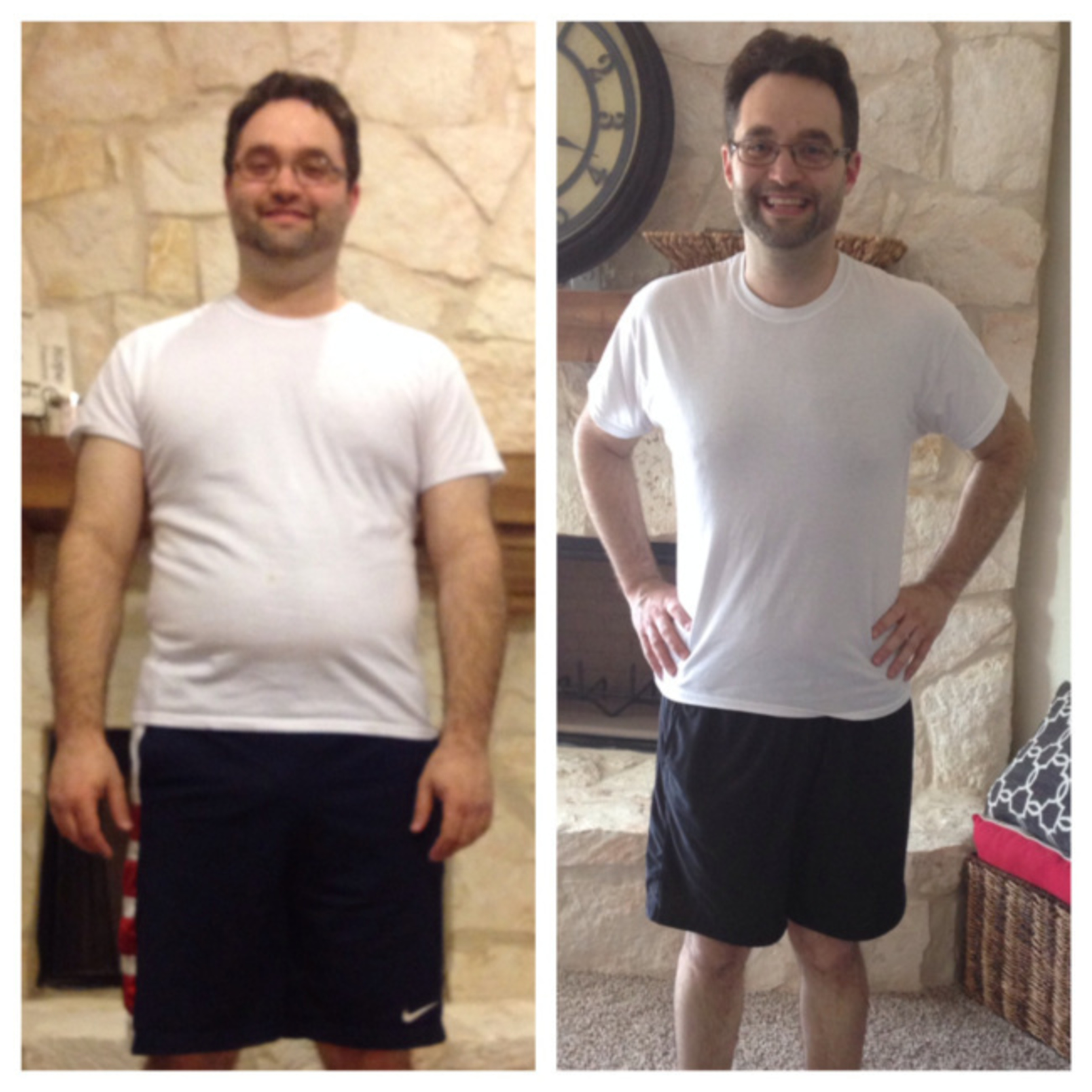 Before and After of Health Kwest Winner 2014 Blake Millier, who lost 76 lbs with Genghis Grill (PRNewsFoto/Genghis Grill)