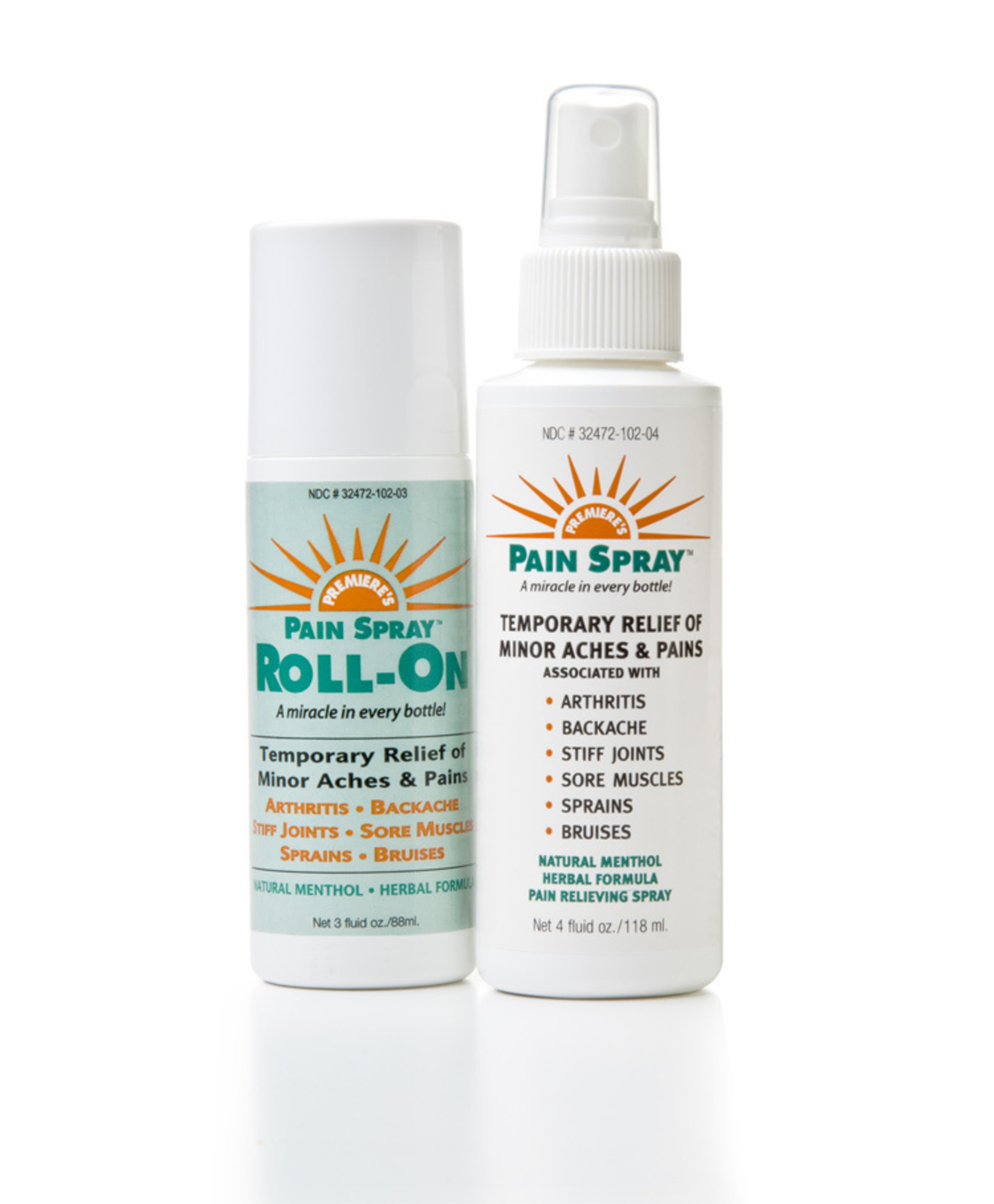 Pain Spray and Pain Spray Roll-On (PRNewsFoto/Amazing Solutions)