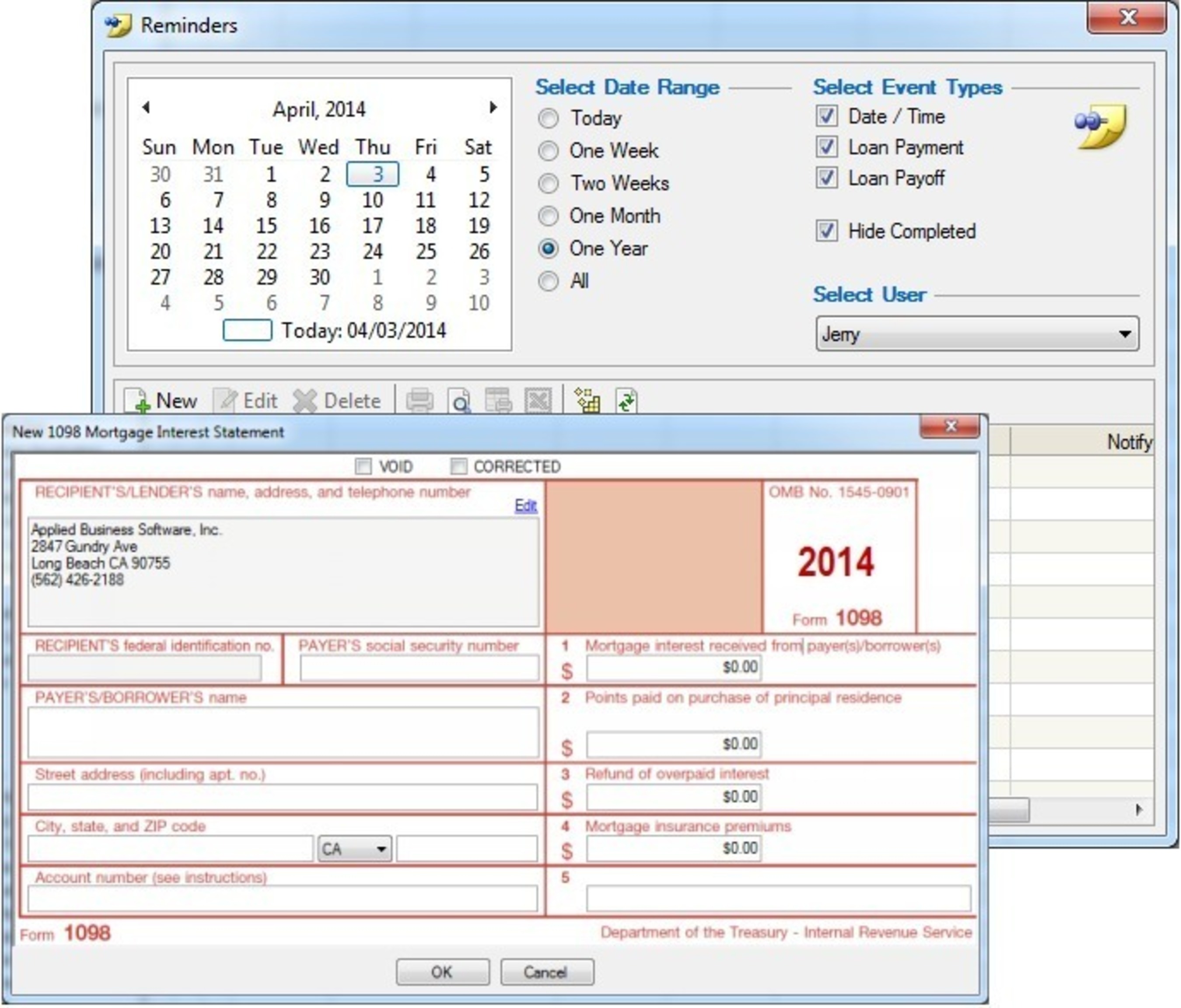The Loan Office Screenshot  (PRNewsFoto/Applied Business Software)