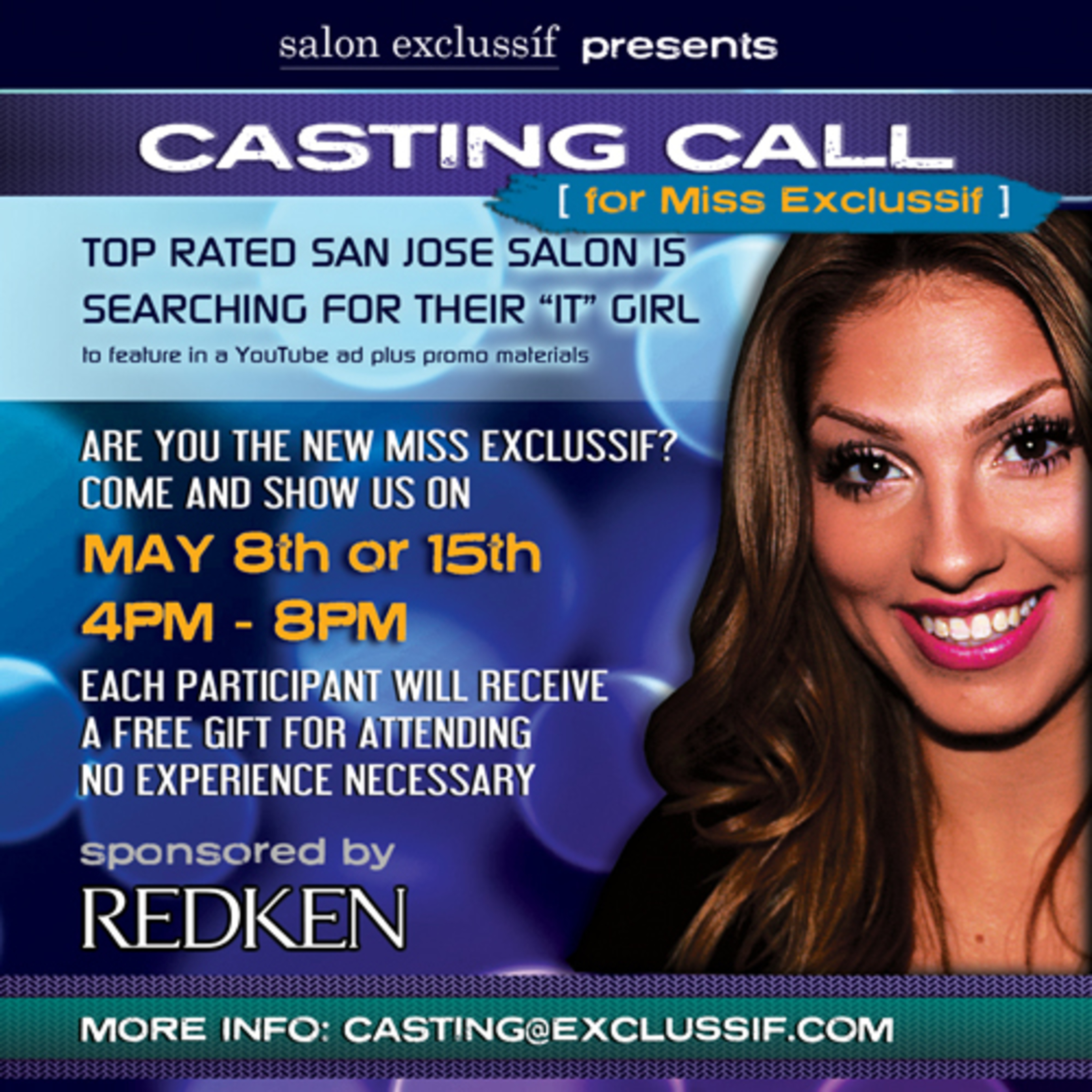 San Jose hair salon spokesmodel casting call (PRNewsFoto/Salon Exclussif)
