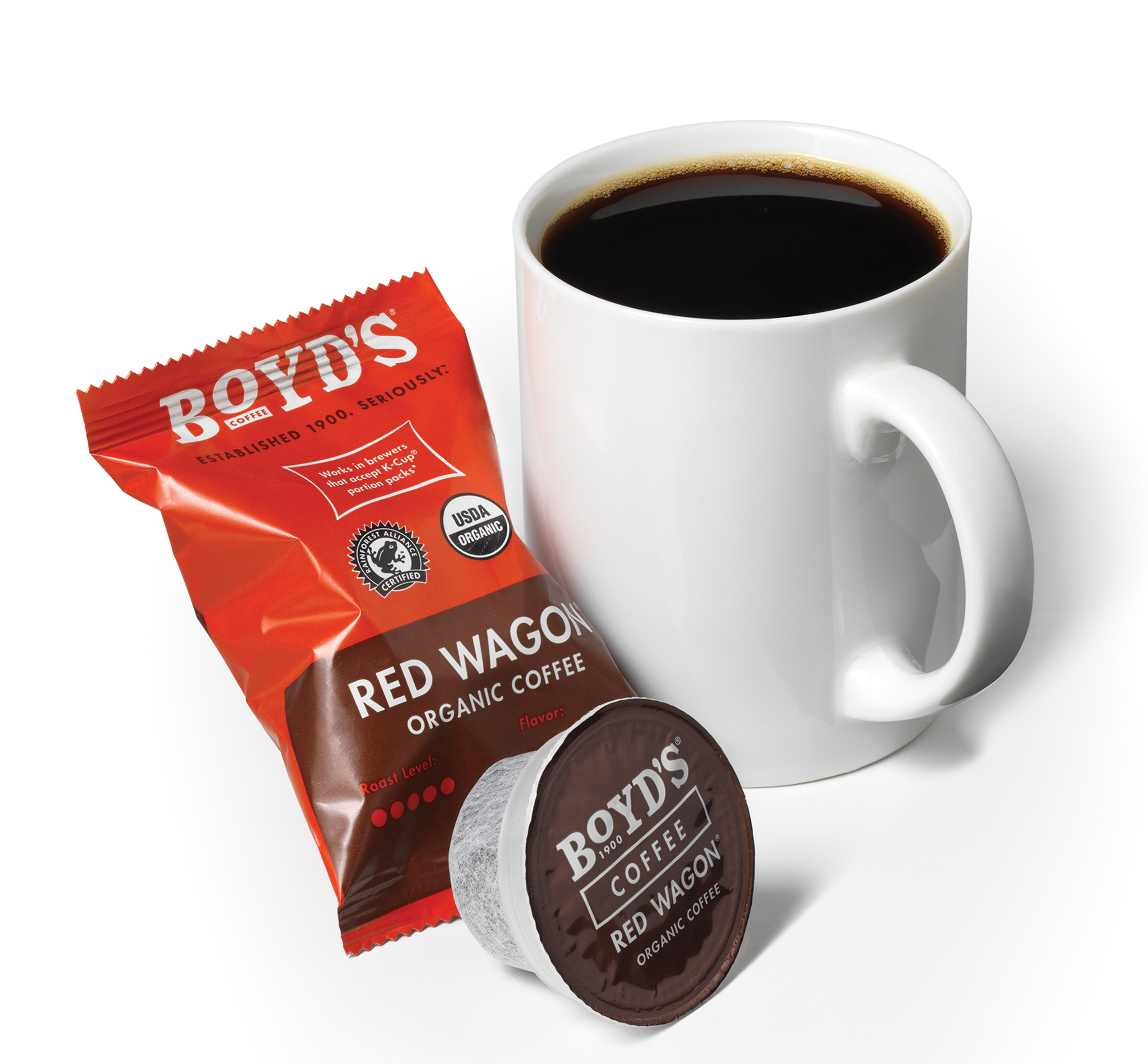 Boyd's Coffee(R) launches next generation of single-serve coffees for retail and foodservice. (PRNewsFoto/Boyd’s Coffee)