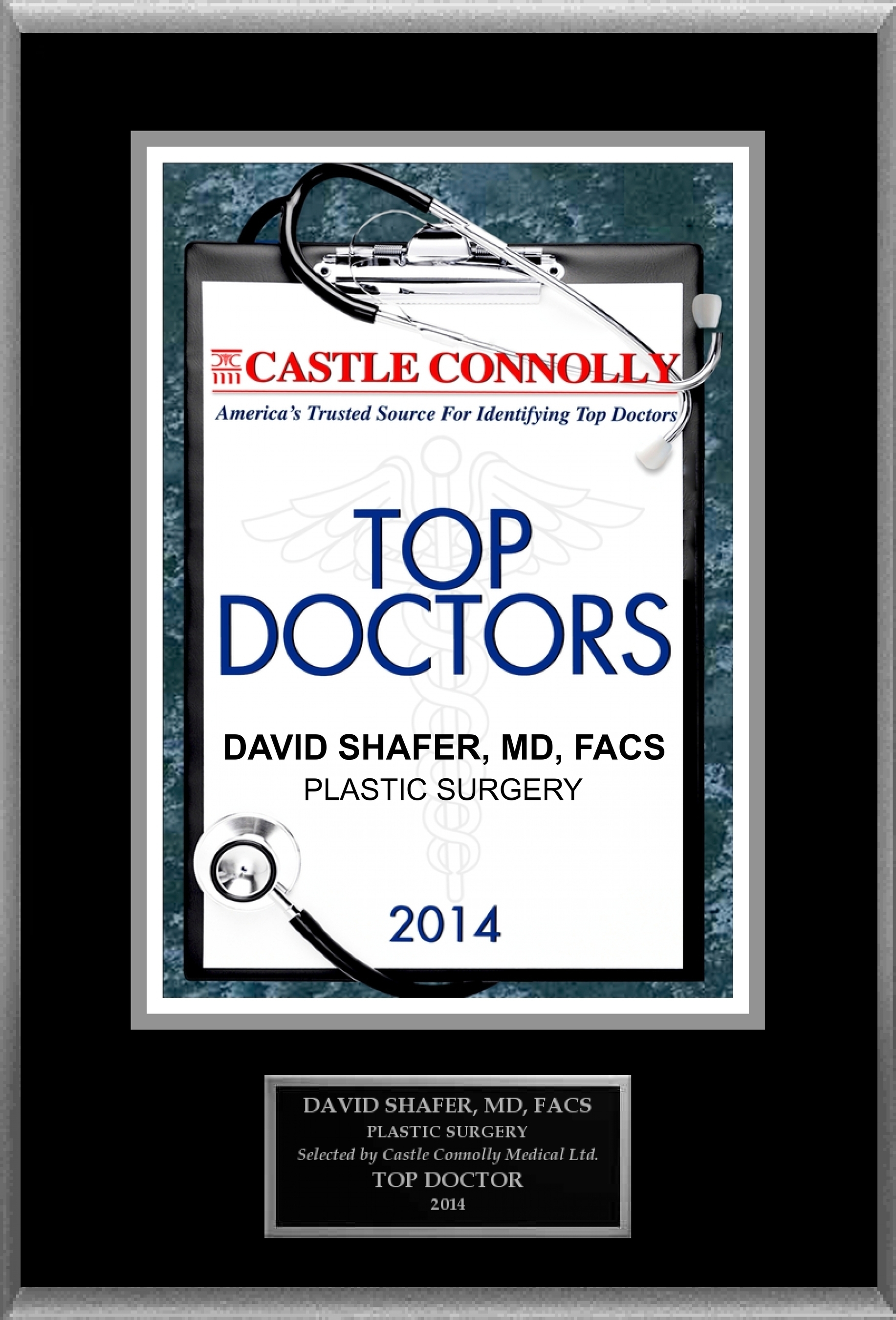 Dr. David Shafer is recognized among Castle Connolly's Top Doctors (R) for New York, NY region in 2014.
 (PRNewsFoto/American Registry)