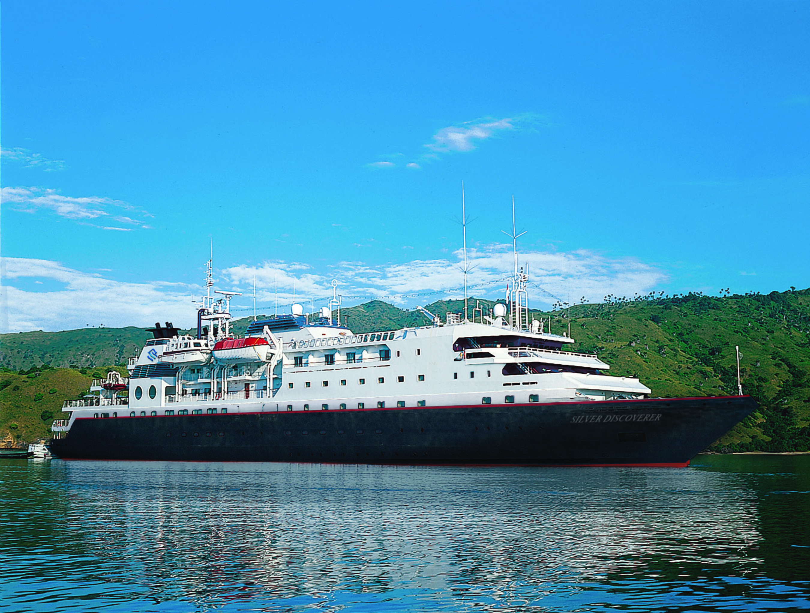 Silversea Cruises is increasing the breadth of communications services MTN will provide its eight-ship fleet, including its latest ships, Silver Discoverer (shown in this photo) and Silver Galapagos. (PRNewsFoto/MTN Communications)
